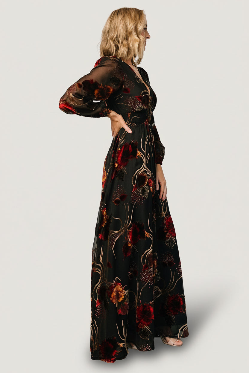 Mikla Maxi Dress | Black Multi - Image 5