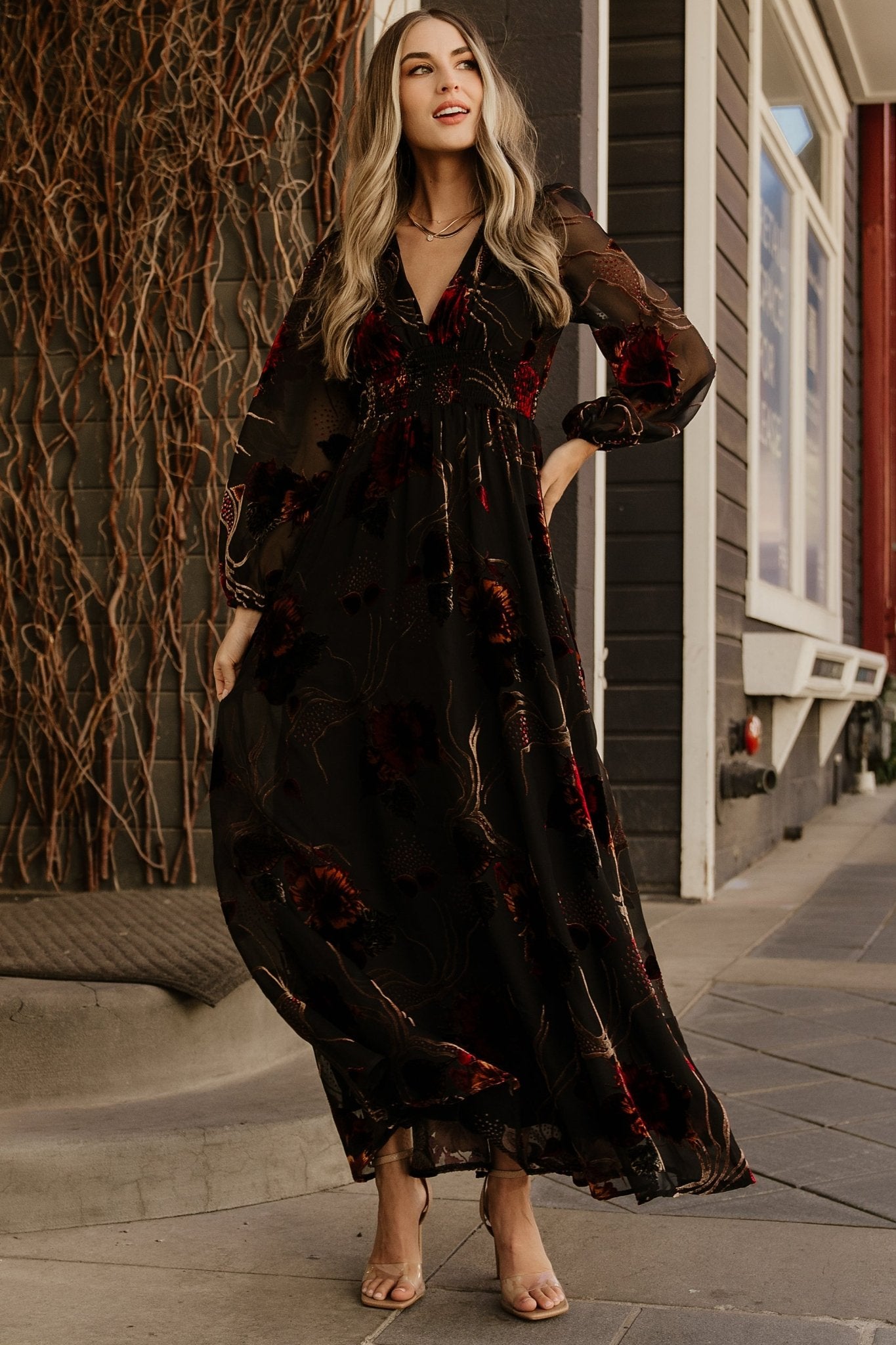 Mikla Maxi Dress | Black Multi - Image 4