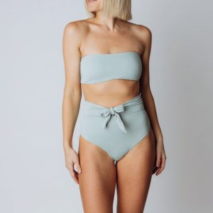 Milos High Waist Bikini Bottom | Sage