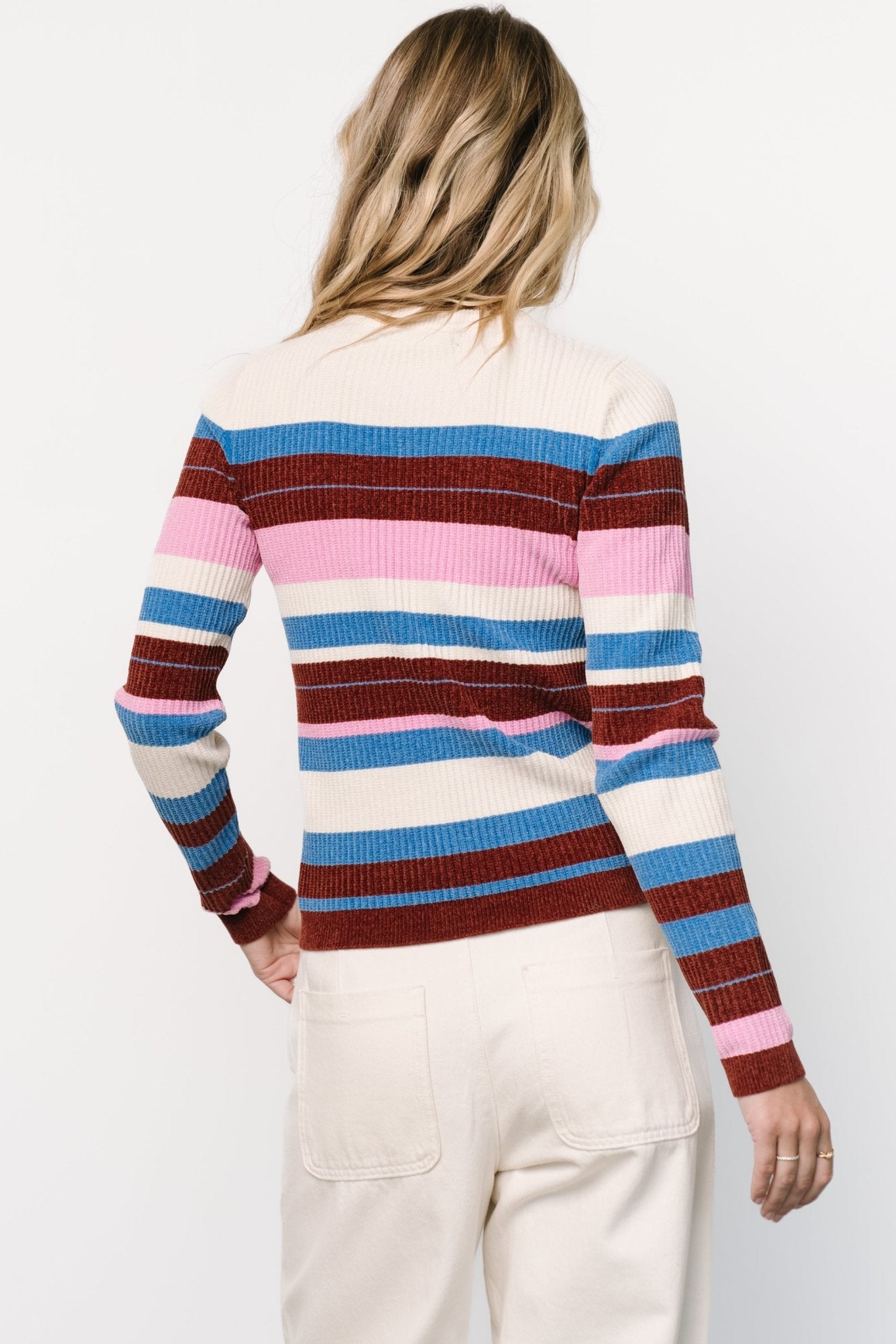 Milwaukee Striped Sweater | Orchid Multi - Image 3