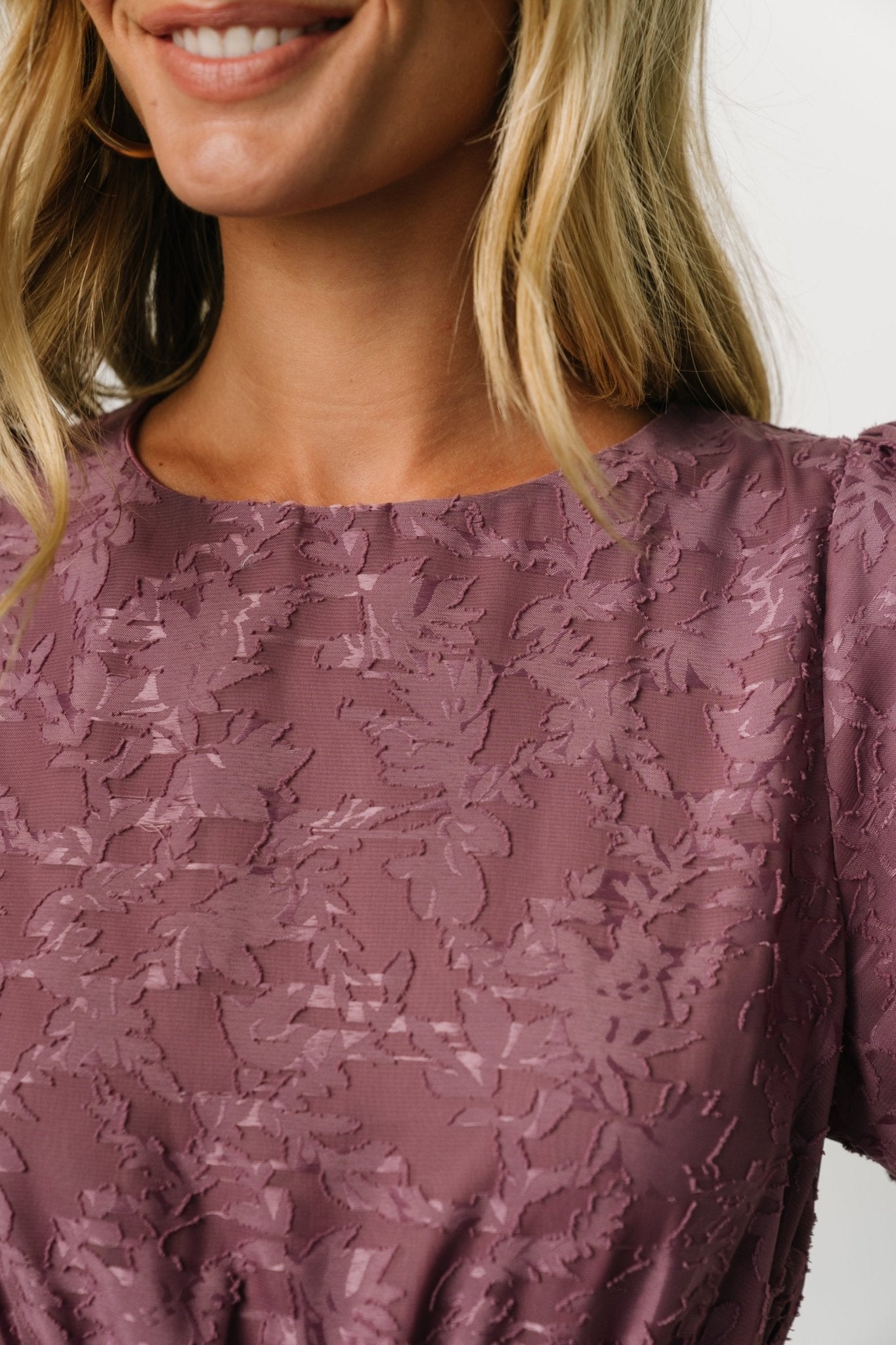 Mindy Pleated Dress | Vintage Plum - Image 3
