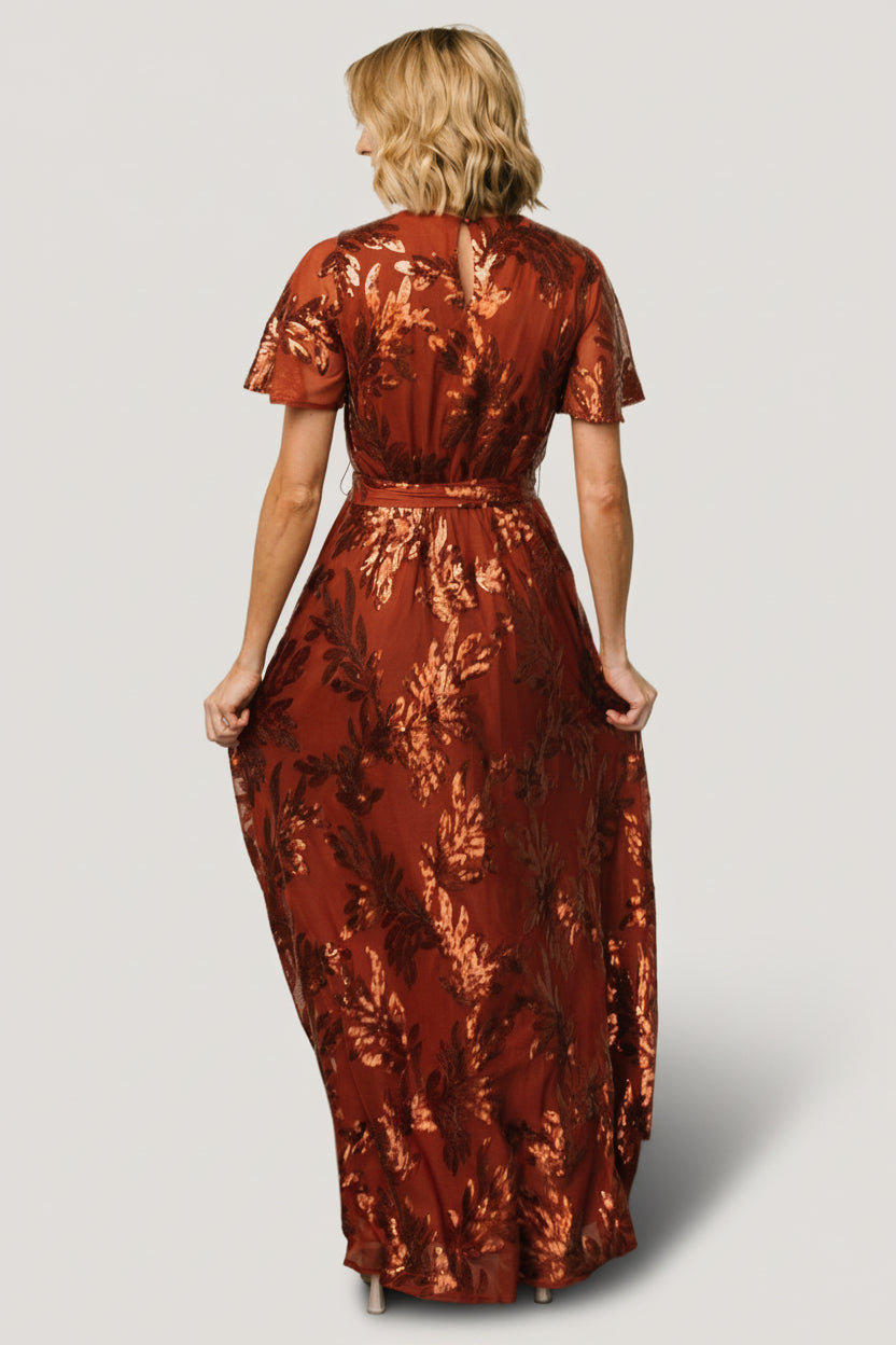 Muse Sequin Maxi Dress | Cinnamon - Image 5