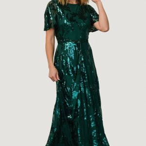 Muse Sequin Maxi Dress | Emerald