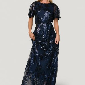 Muse Sequin Maxi Dress | Navy