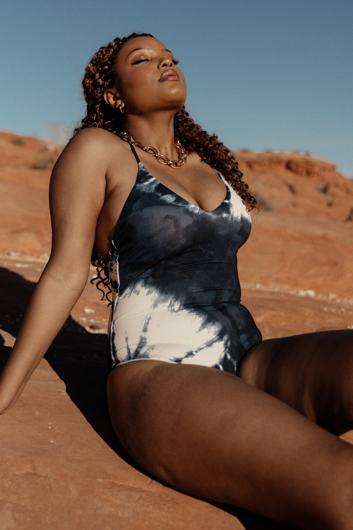 Mykonos One Piece | Blue Tie Dye - Image 5