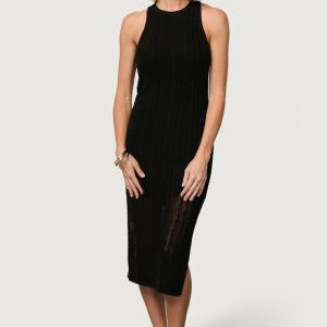 Nalani Knit Tank Dress | Black