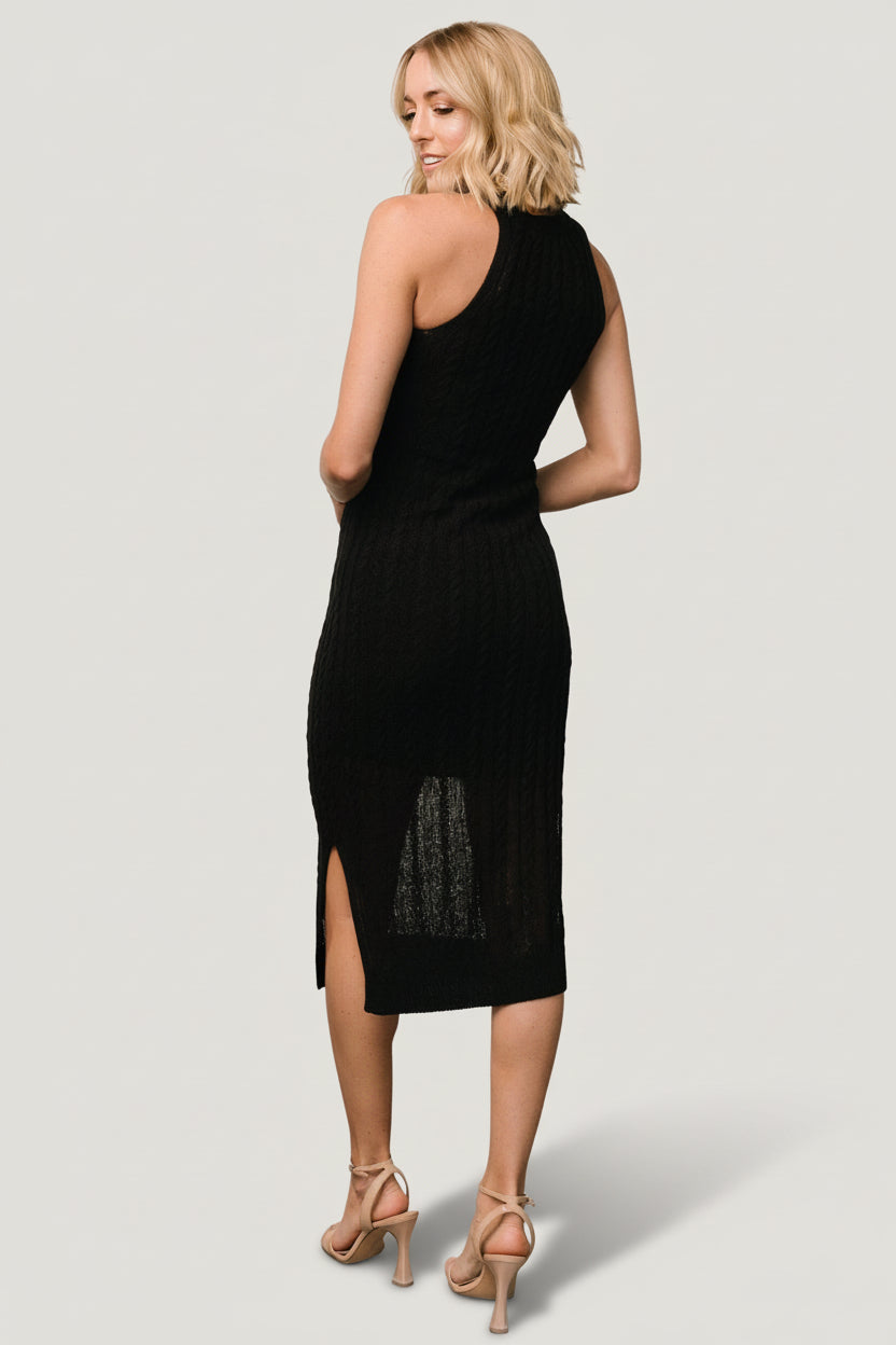 Nalani Knit Tank Dress | Black - Image 4
