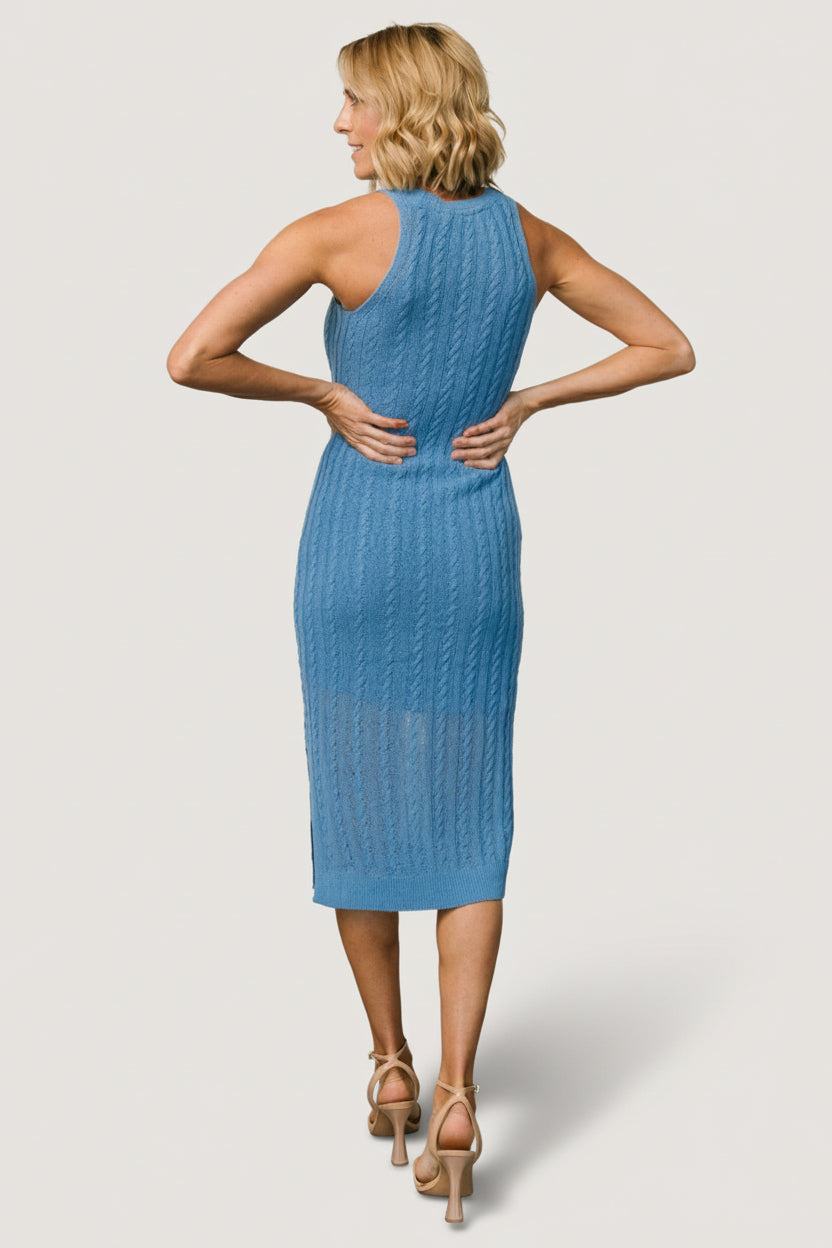 Nalani Knit Tank Dress | Blue - Image 5