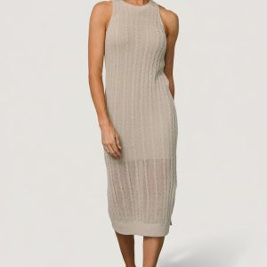 Nalani Knit Tank Dress | Stone