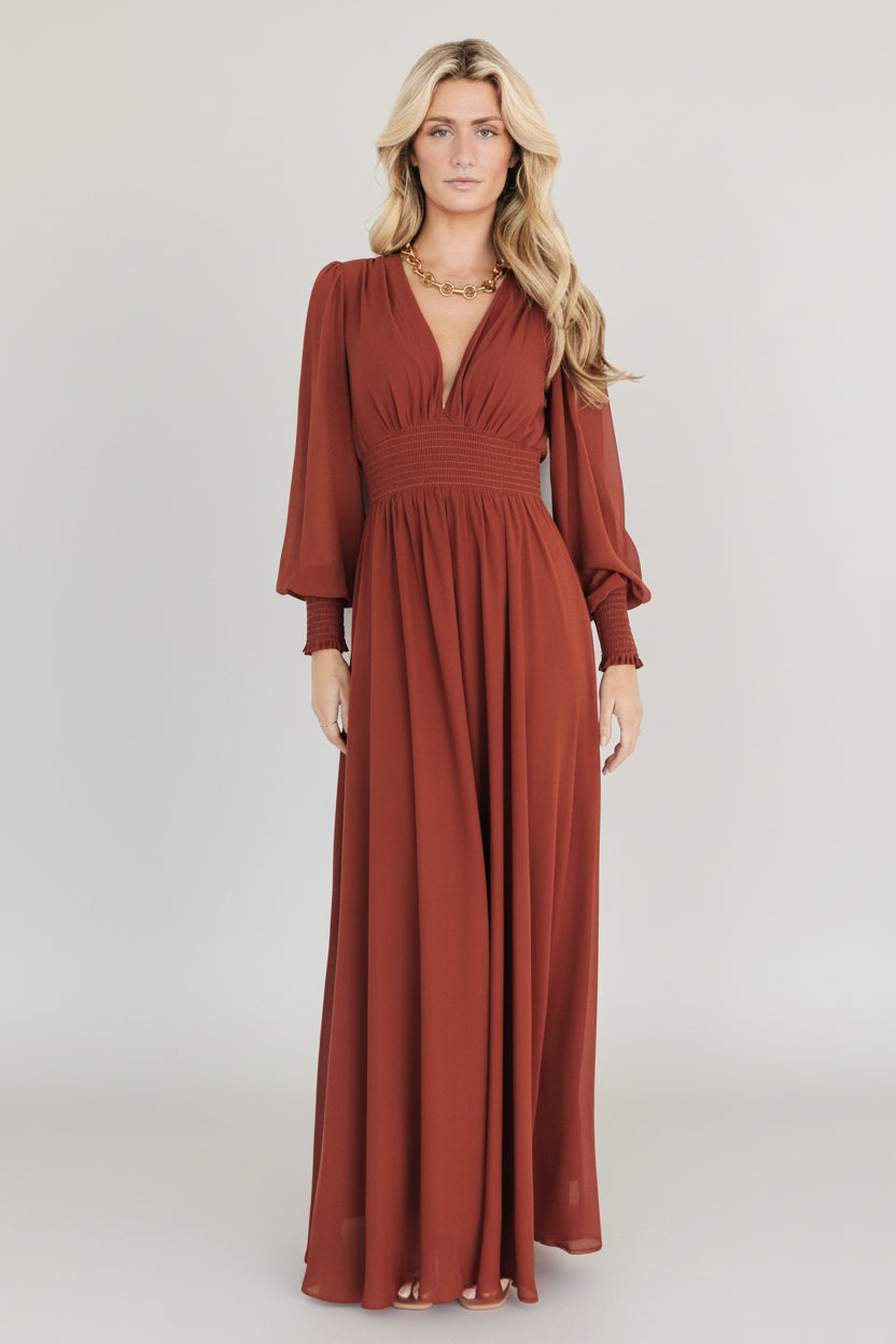 Olivia Maxi Dress | Cinnamon - Image 3