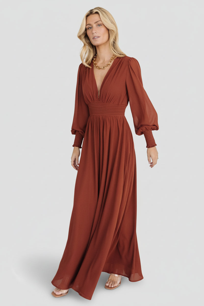 Olivia Maxi Dress | Cinnamon - Image 6
