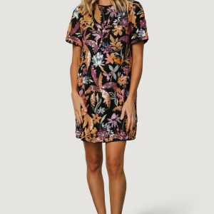 Patricia Sequin Short Dress | Black