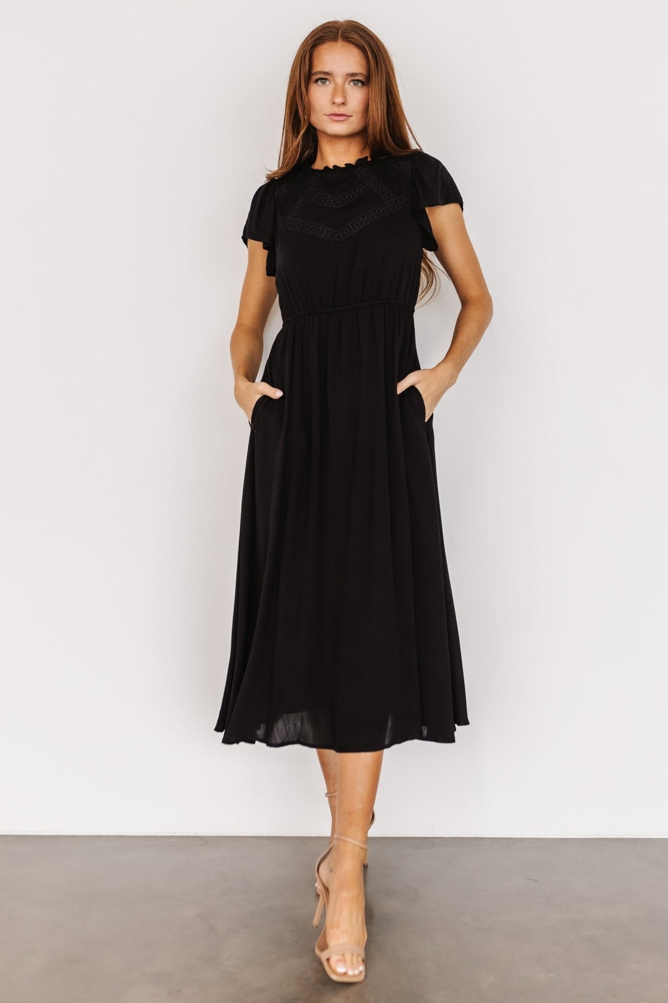 Prestyn Midi Dress | Black