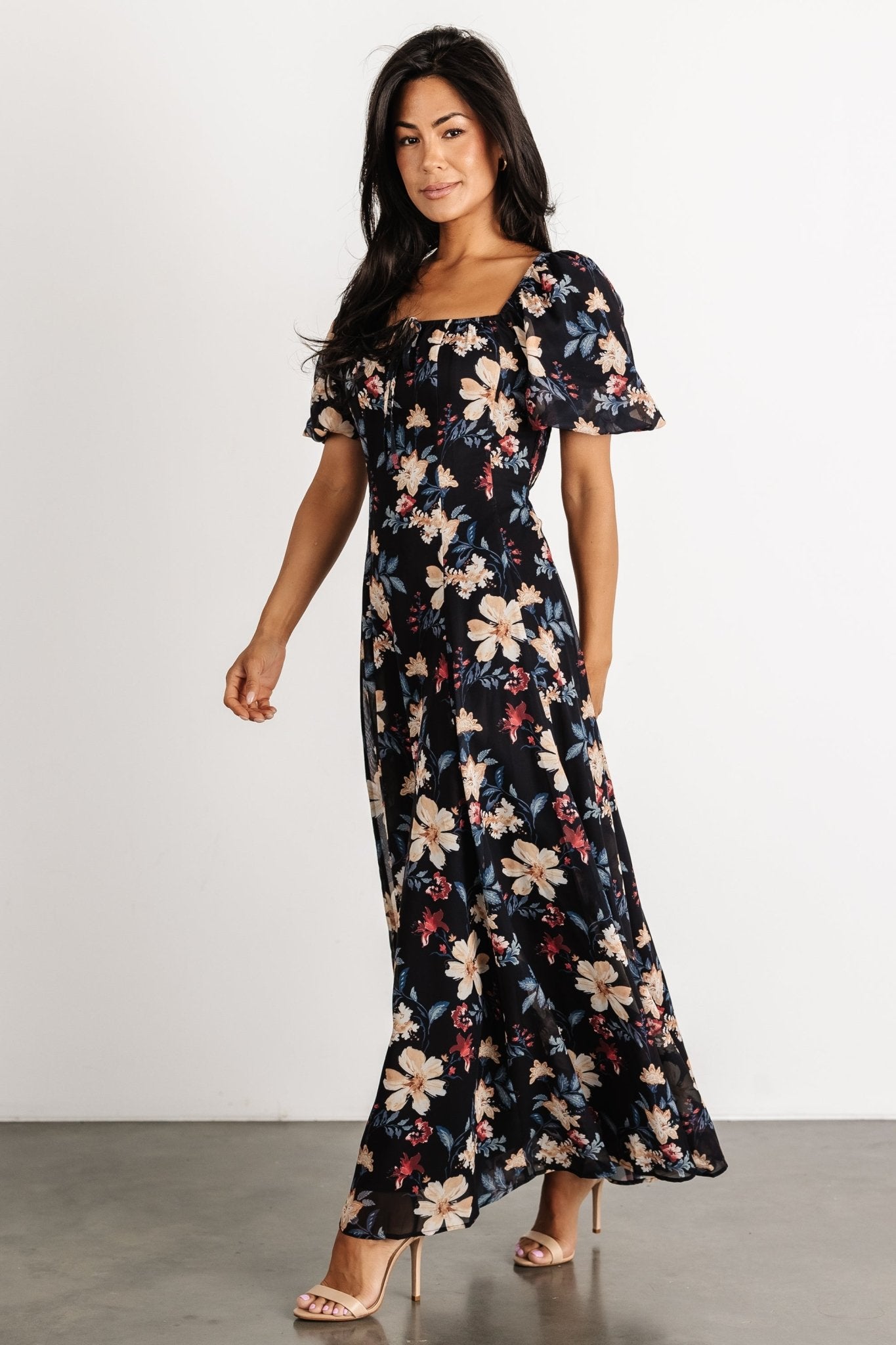 Raelynn Maxi Dress | Black Floral - Image 4