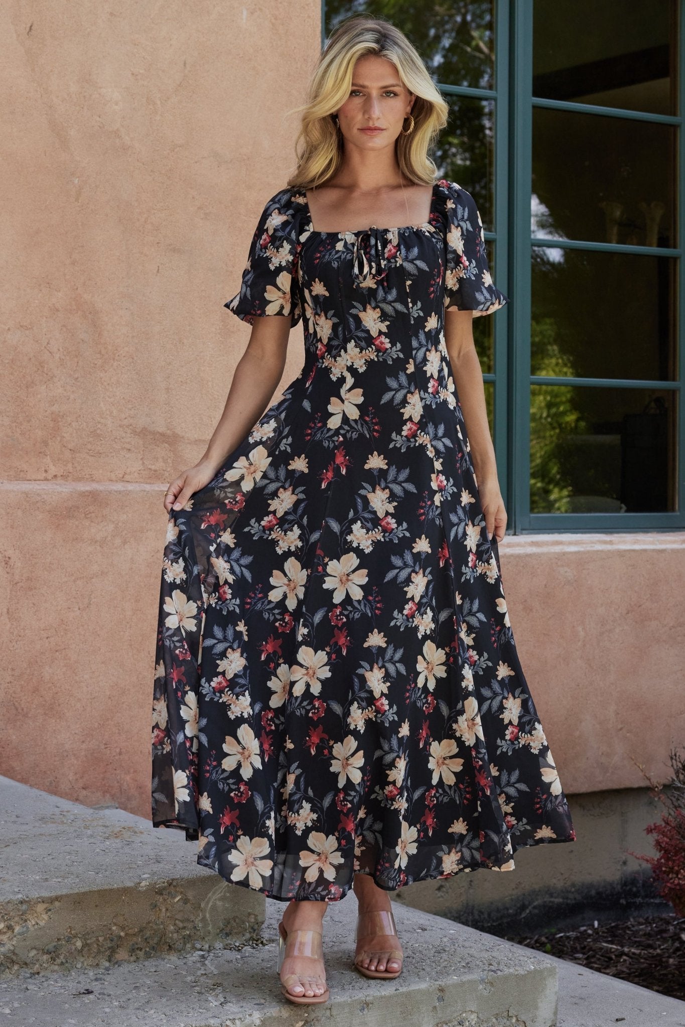 Raelynn Maxi Dress | Black Floral - Image 11