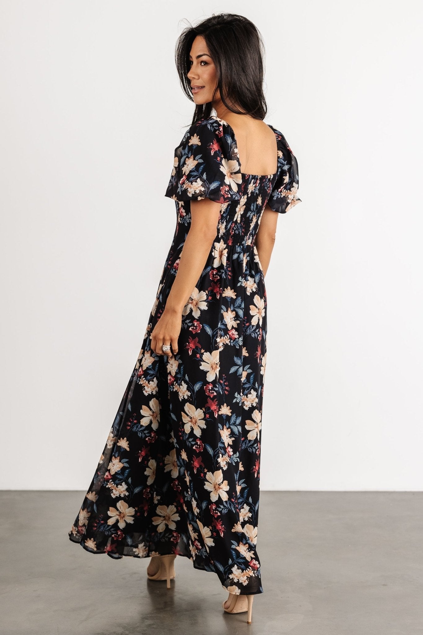 Raelynn Maxi Dress | Black Floral - Image 10