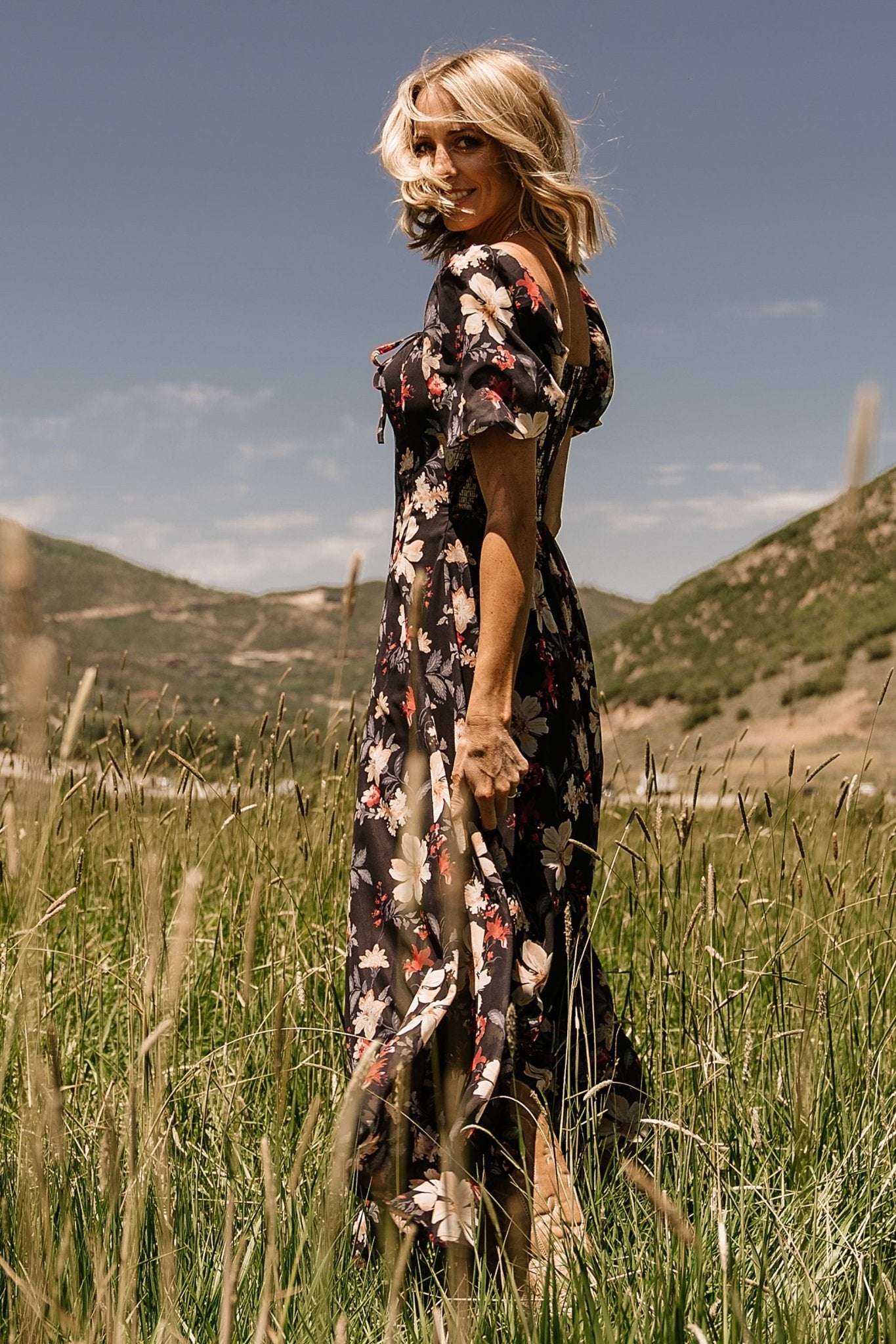 Raelynn Maxi Dress | Black Floral - Image 15