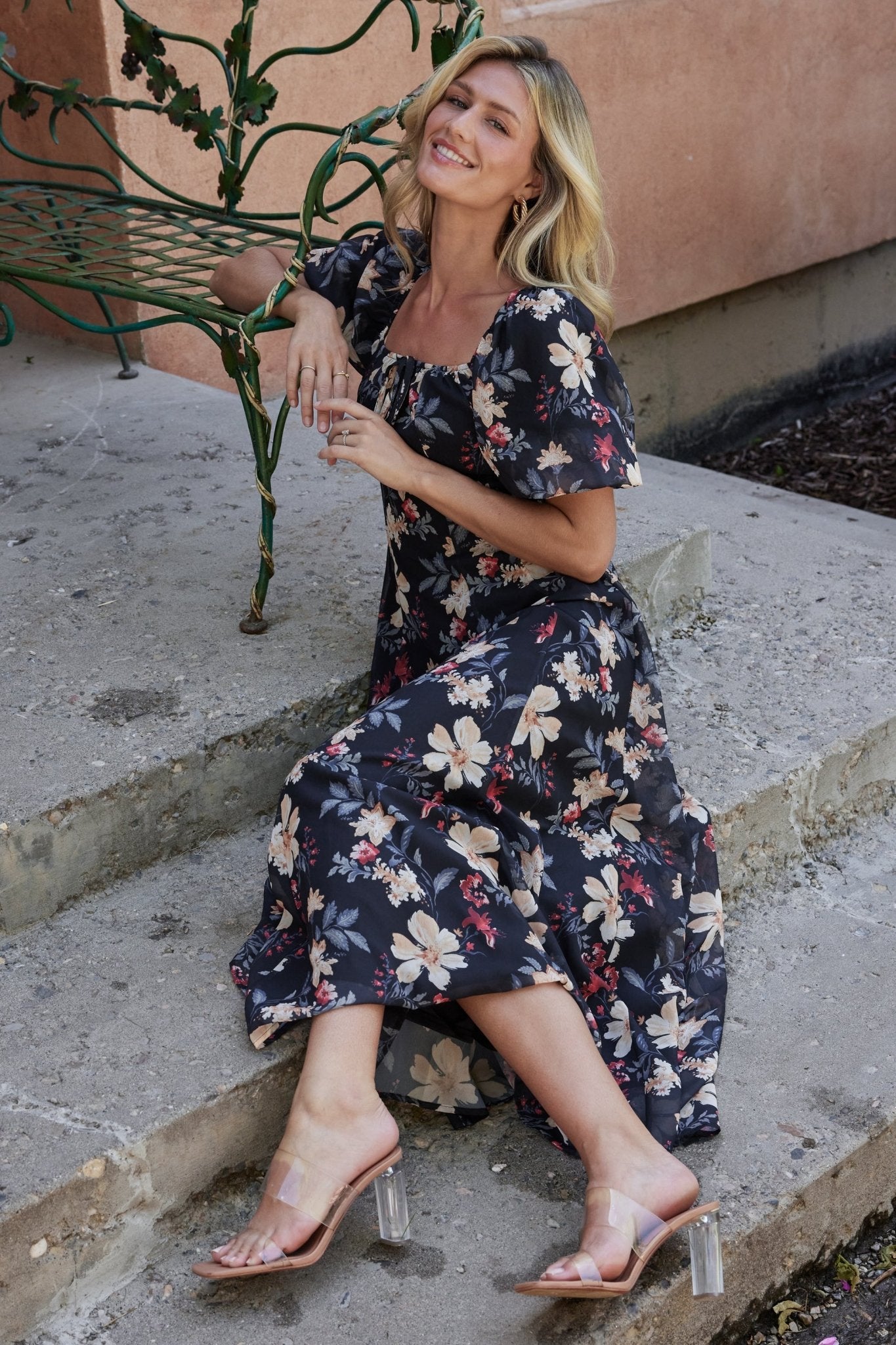 Raelynn Maxi Dress | Black Floral - Image 13