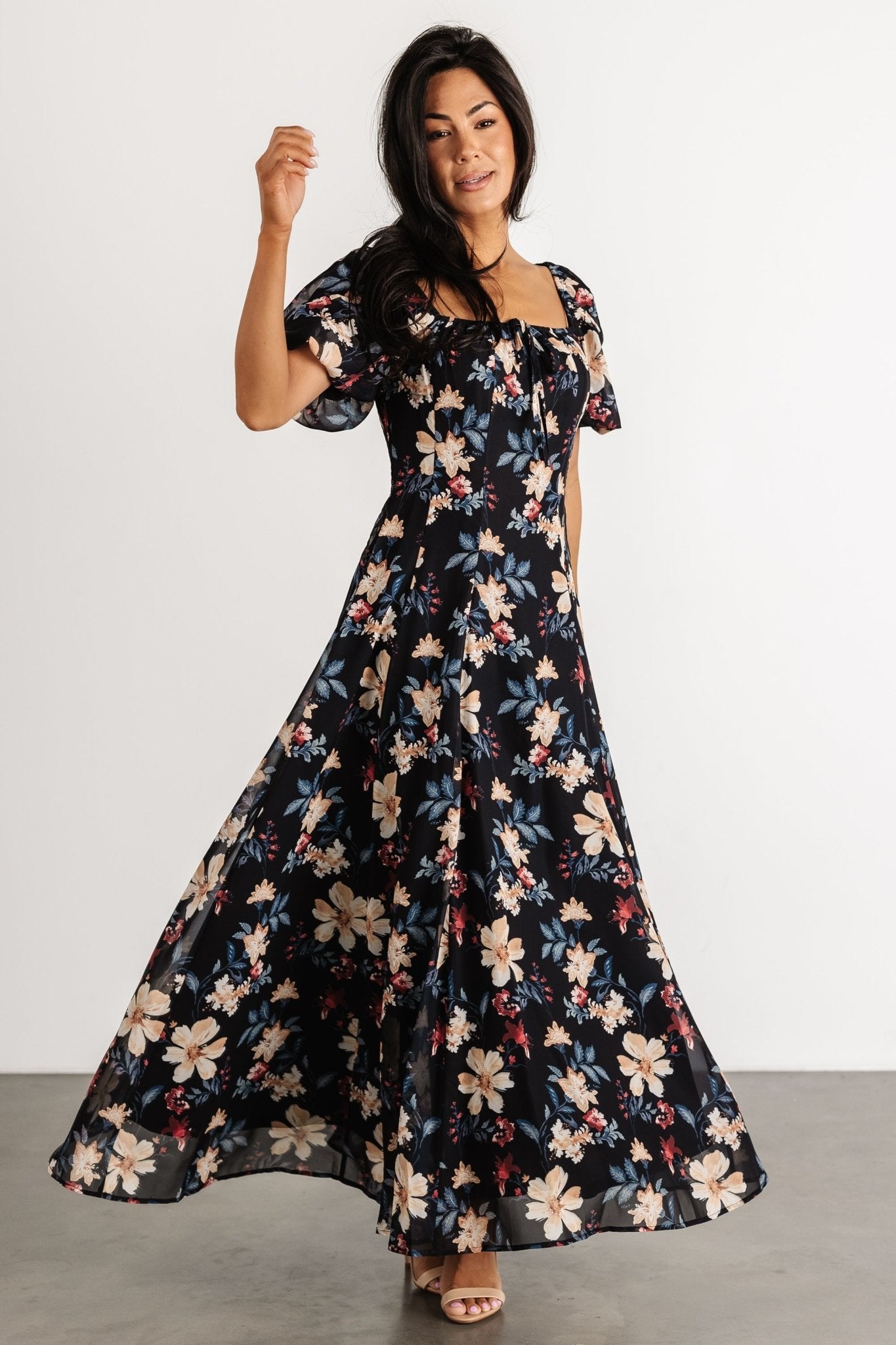 Raelynn Maxi Dress | Black Floral - Image 14