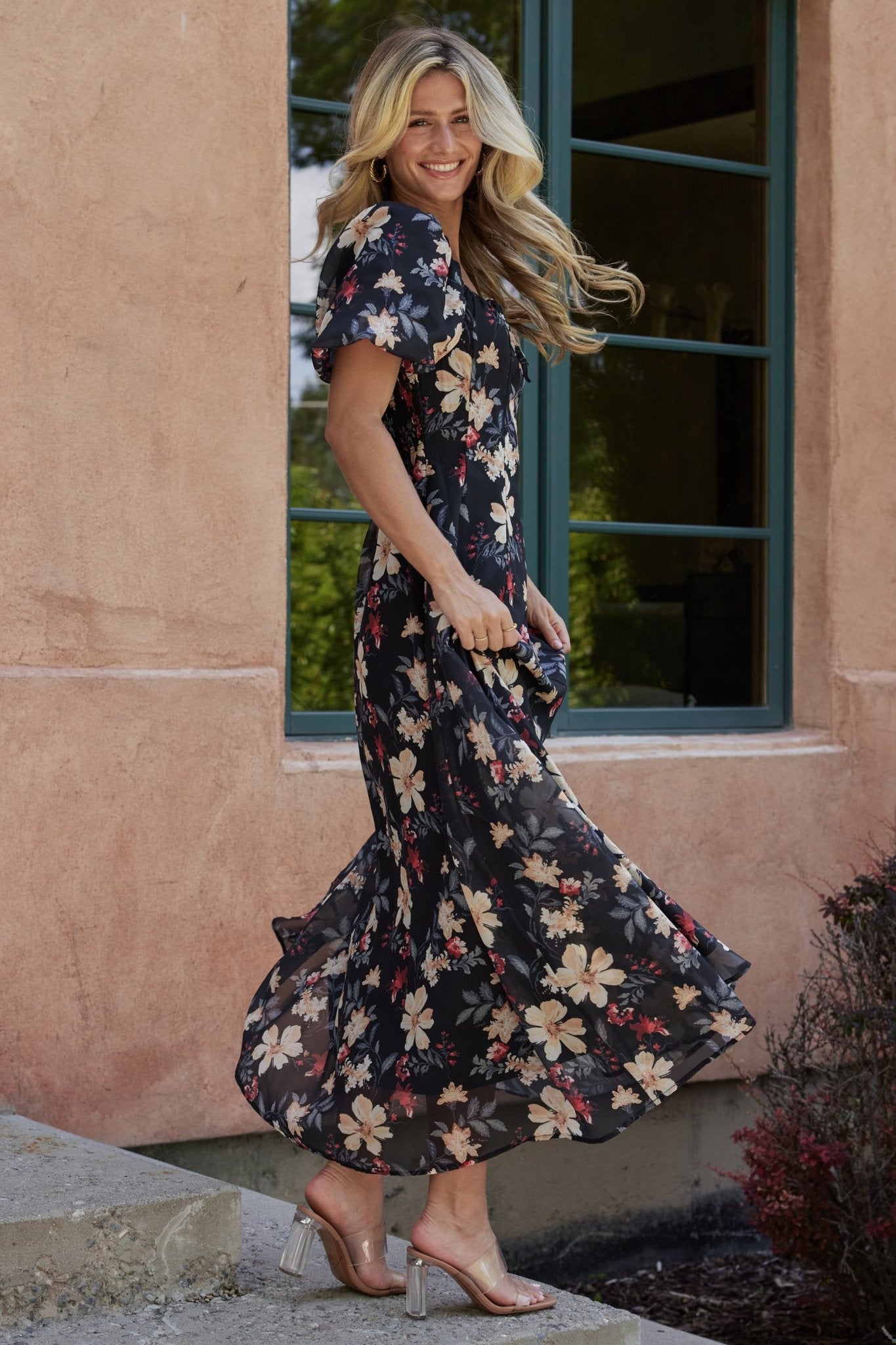 Raelynn Maxi Dress | Black Floral - Image 7