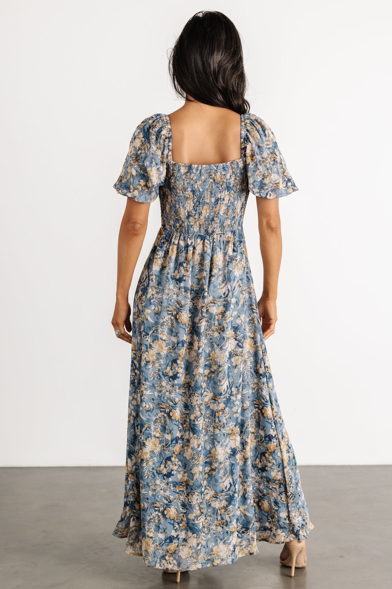 Raelynn Maxi Dress | Dusty Blue Floral - Image 9