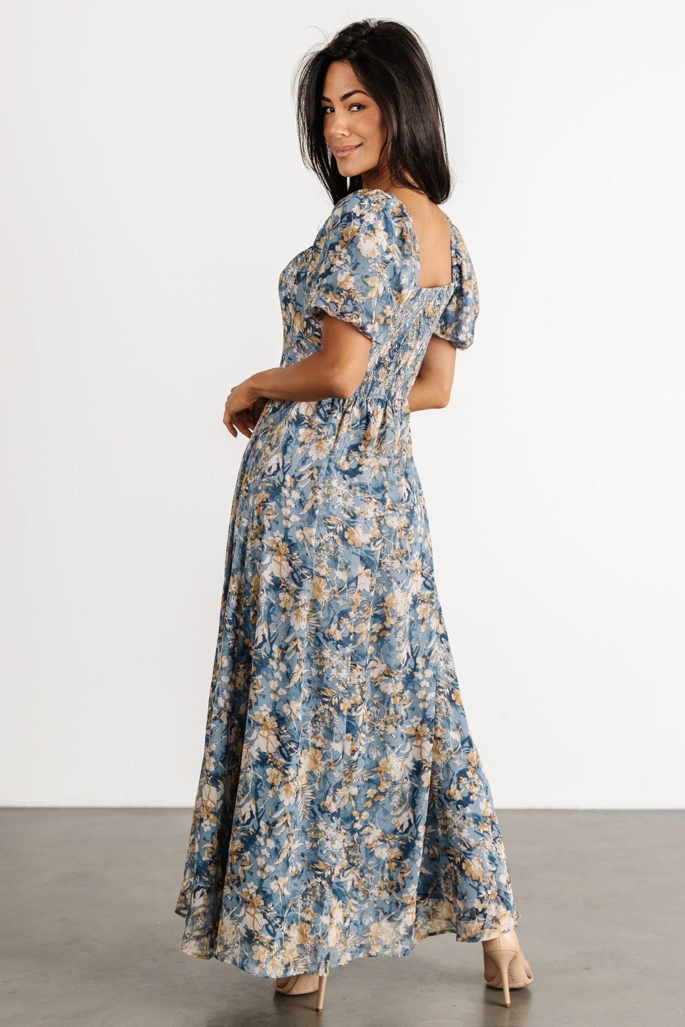 Raelynn Maxi Dress | Dusty Blue Floral - Image 11