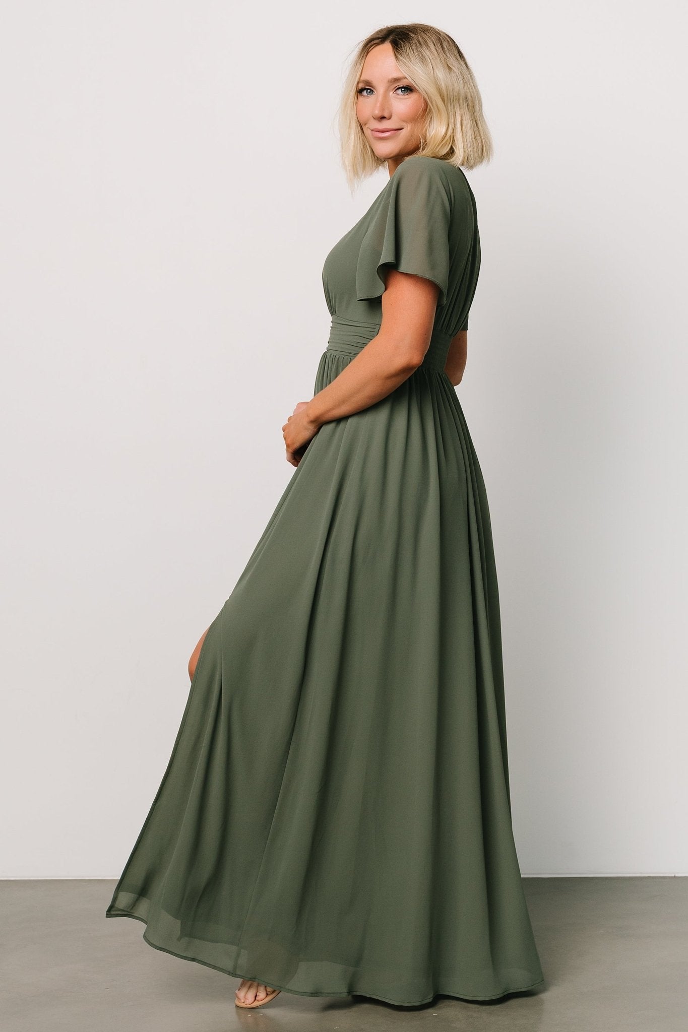 Ramona Maxi Dress | Dark Sage - Image 6