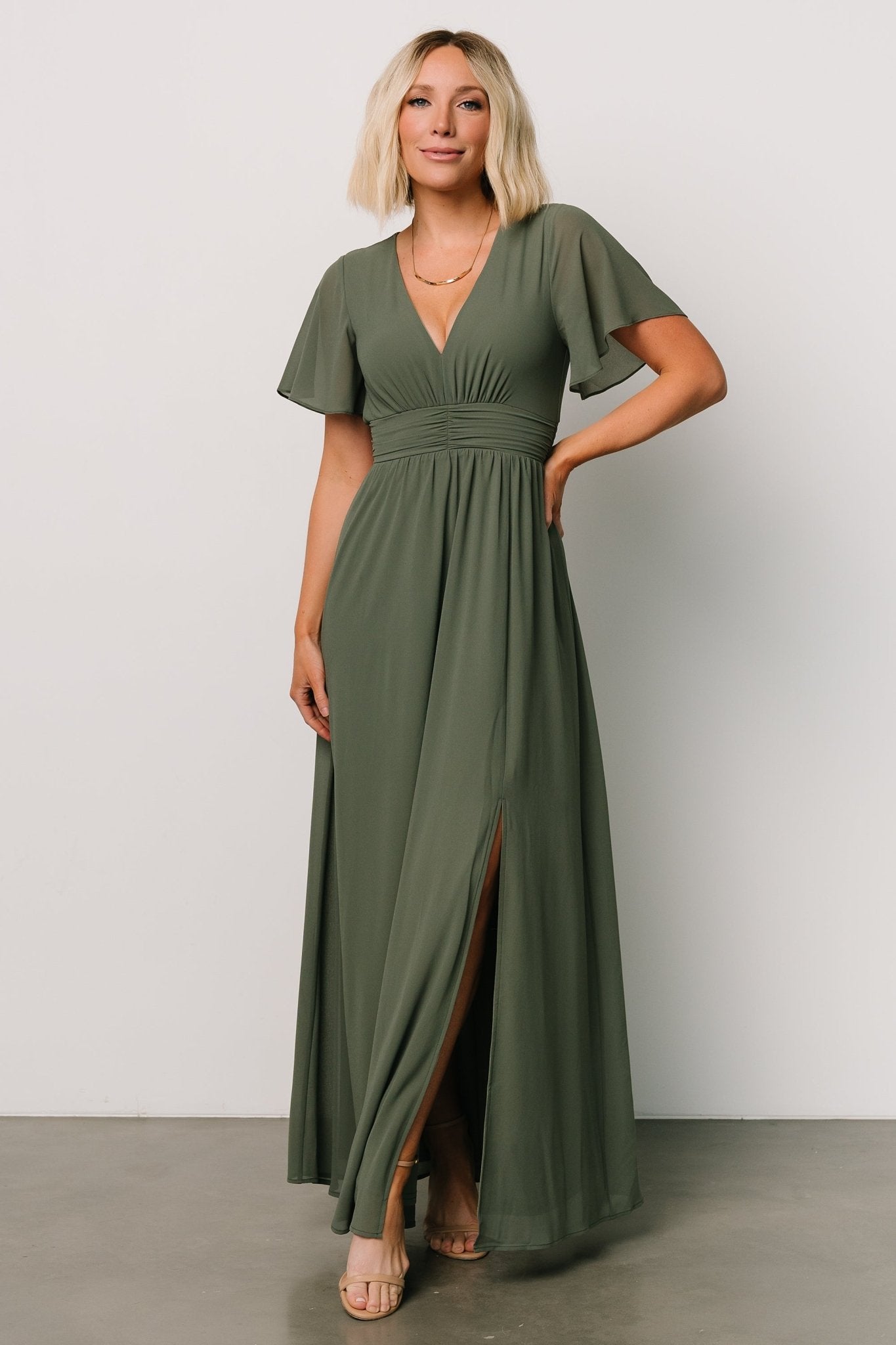Ramona Maxi Dress | Dark Sage - Image 9