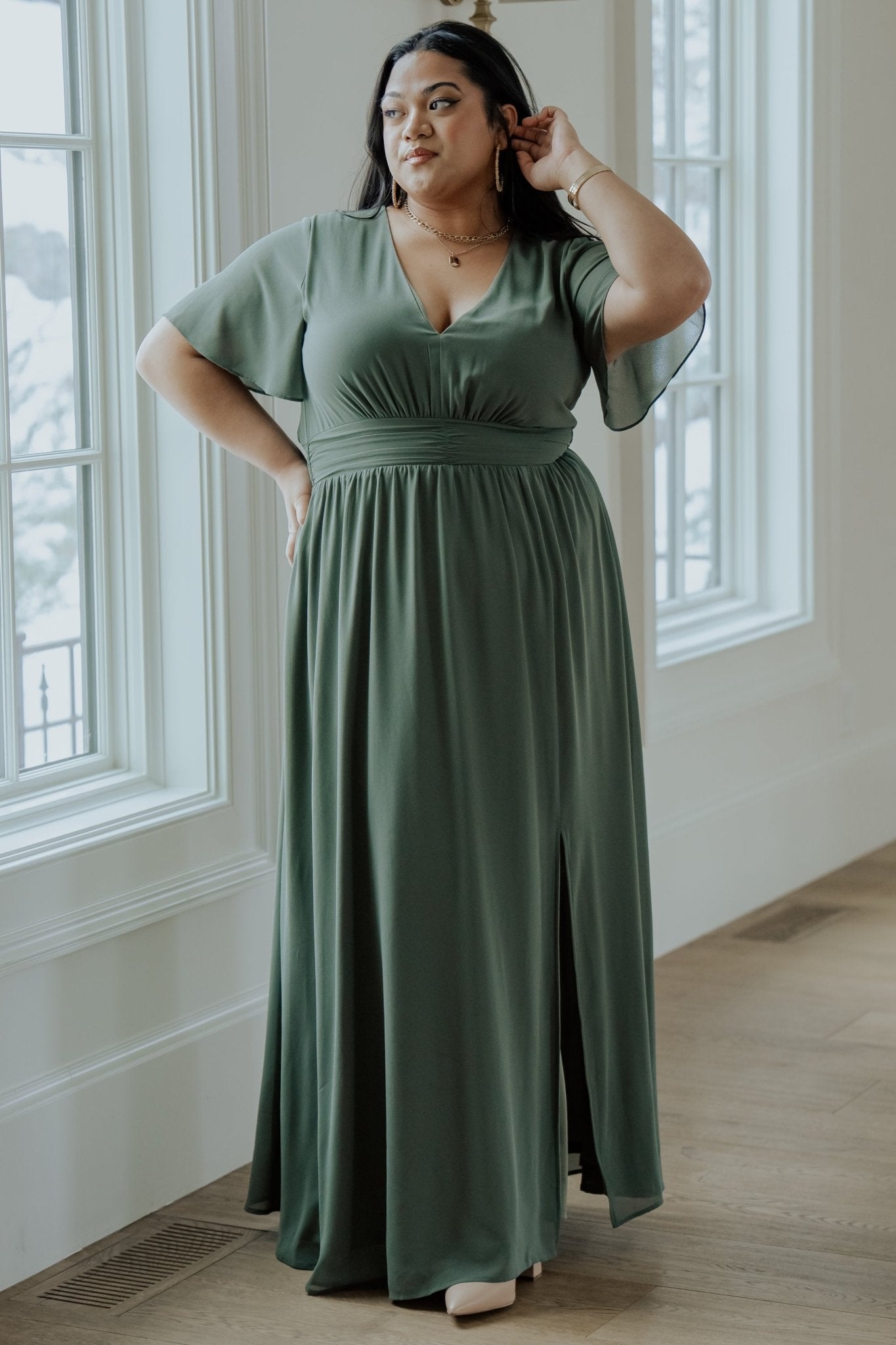 Ramona Maxi Dress | Dark Sage - Image 5