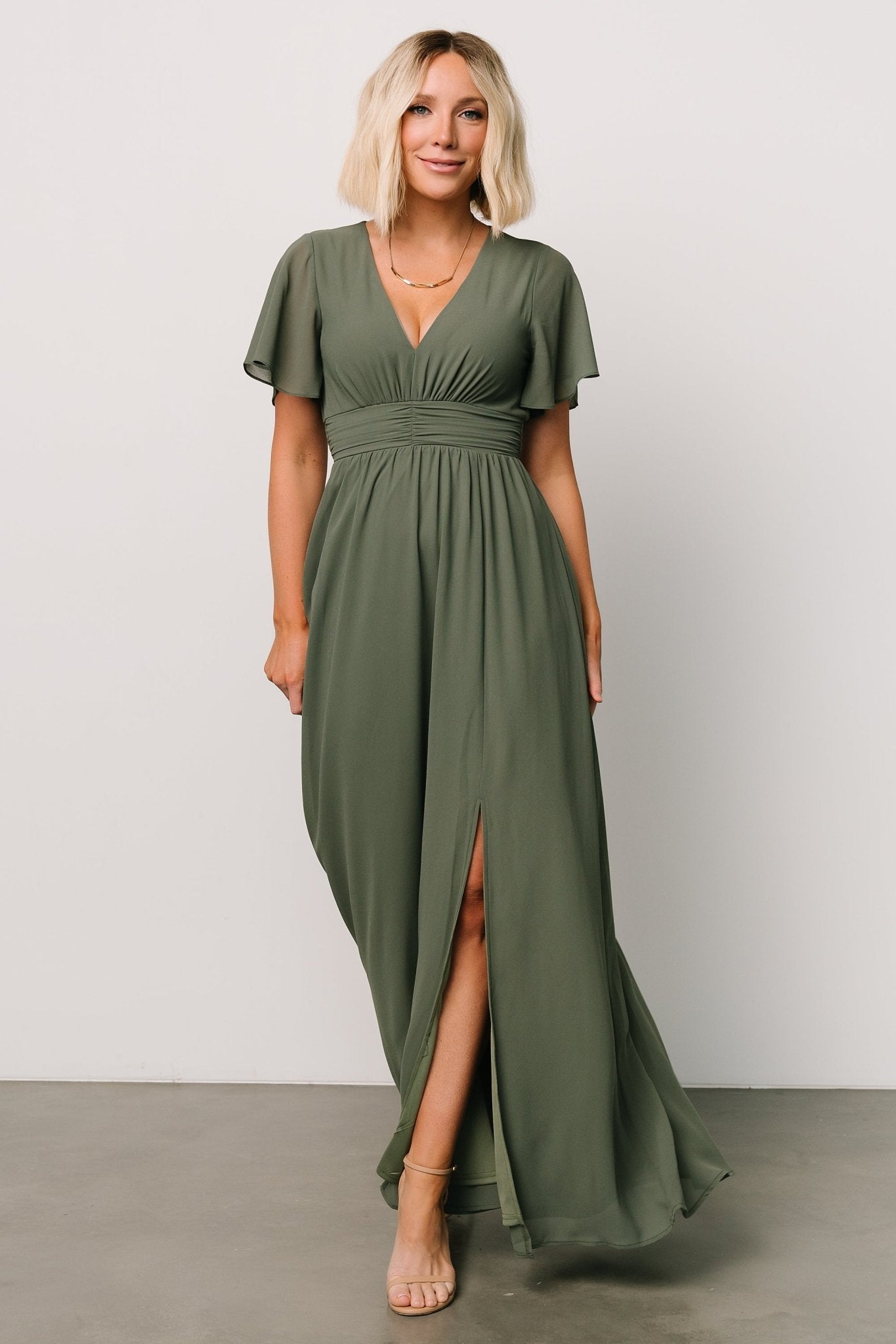 Ramona Maxi Dress | Dark Sage - Image 8