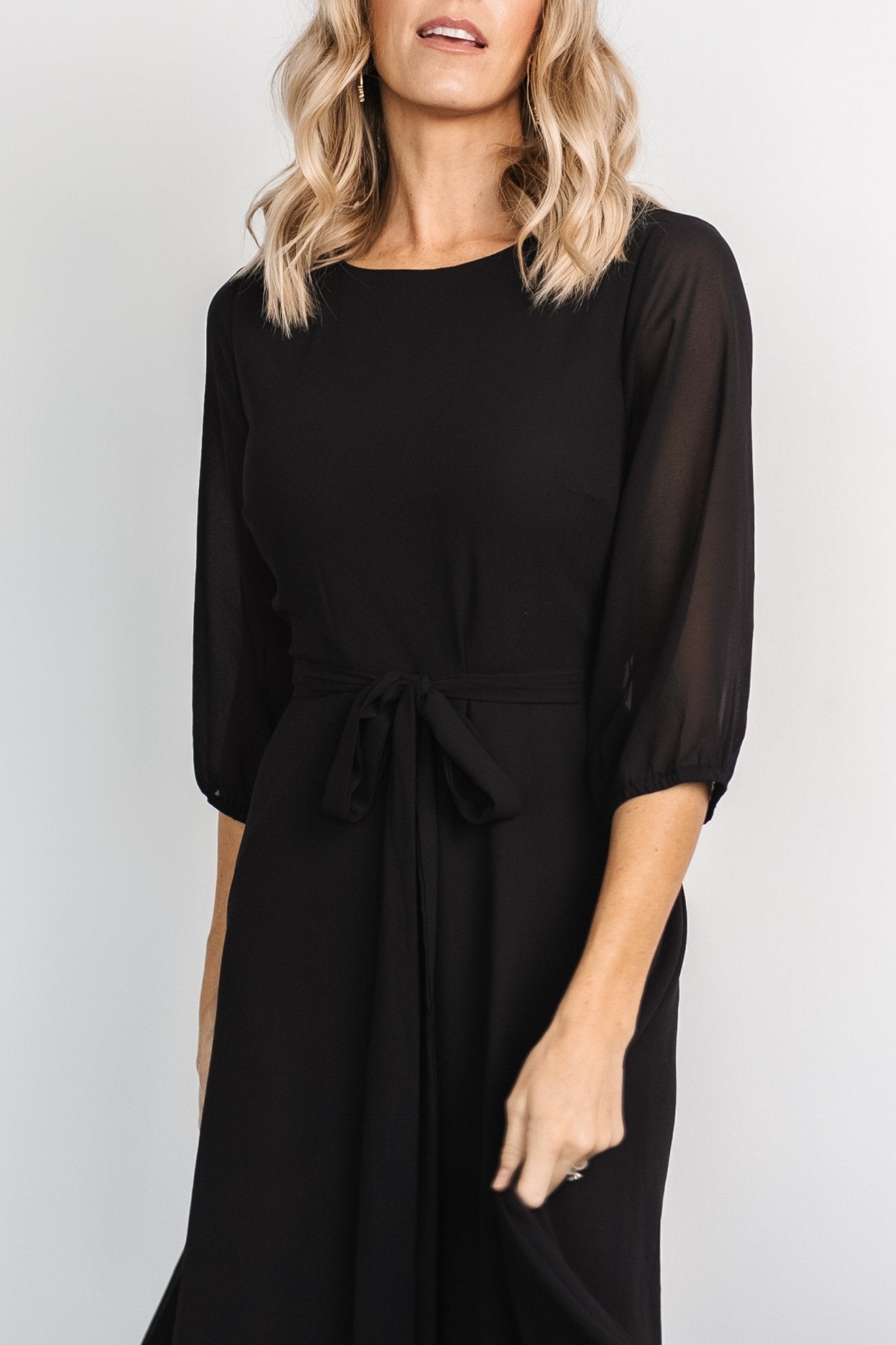 Rebecca Maxi Dress | Black - Image 6