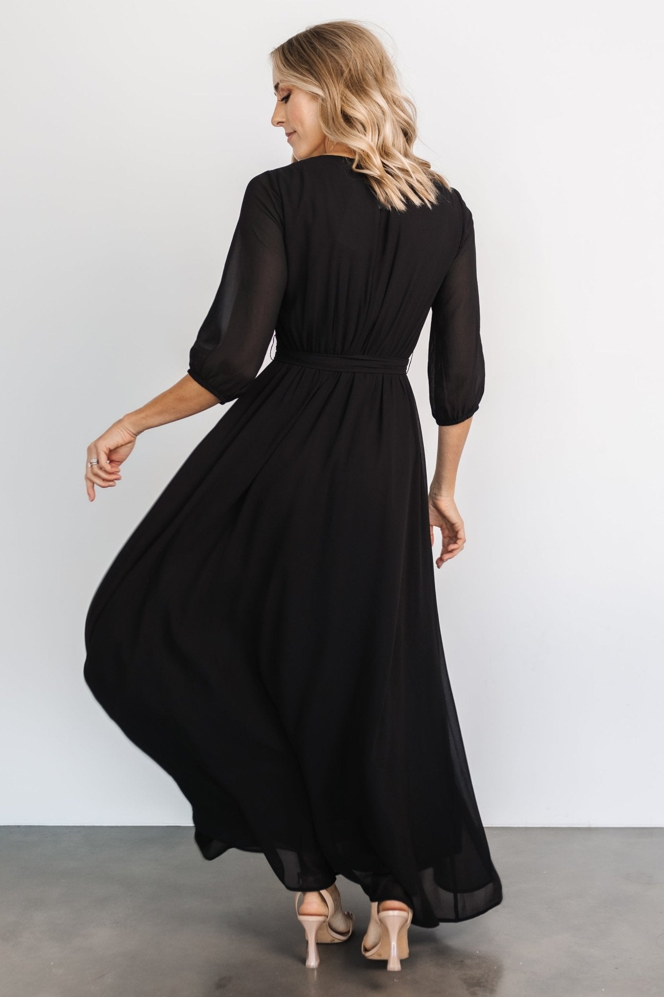 Rebecca Maxi Dress | Black - Image 4