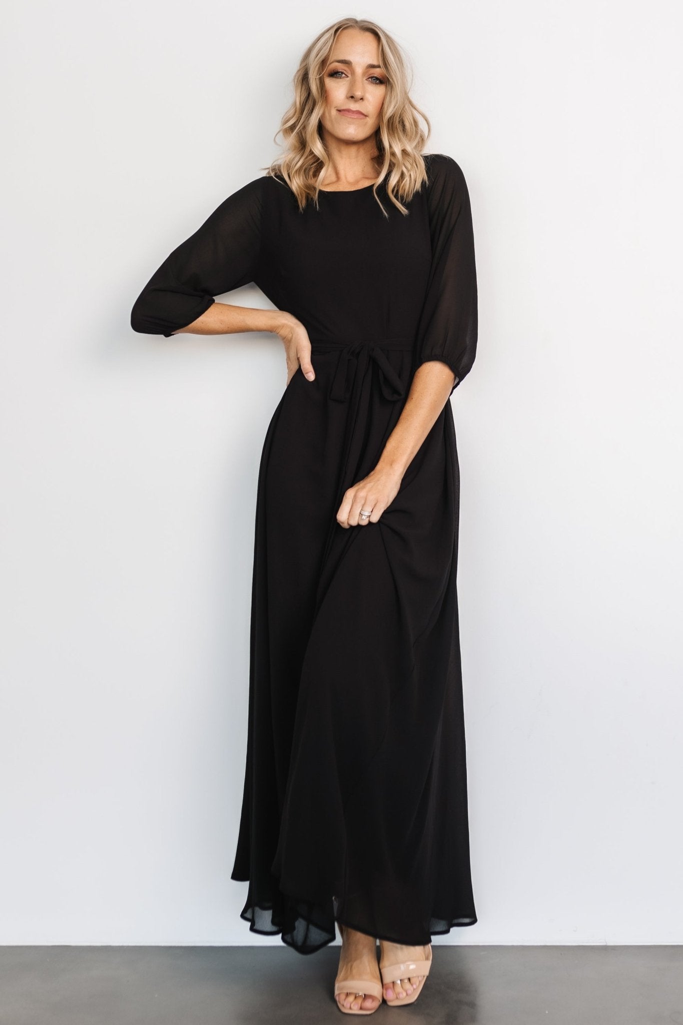 Rebecca Maxi Dress | Black - Image 2