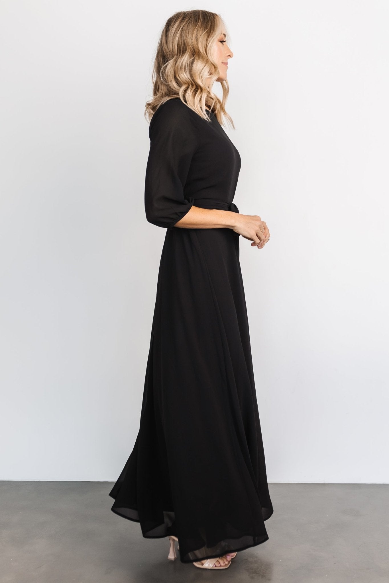 Rebecca Maxi Dress | Black - Image 5