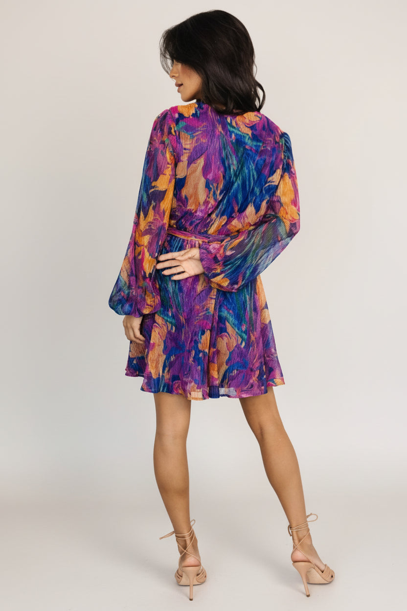 Rev Mini Dress | Blue Multi - Image 4