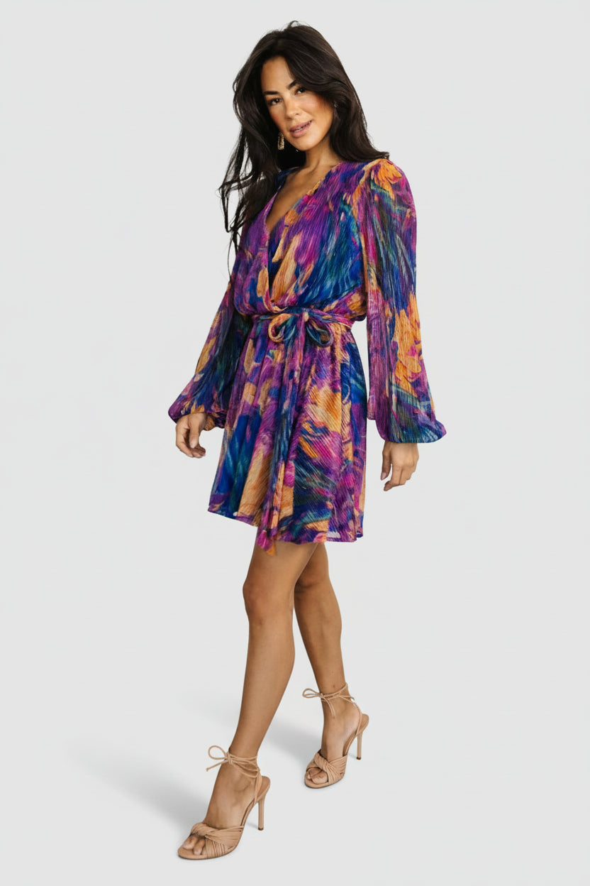 Rev Mini Dress | Blue Multi - Image 5