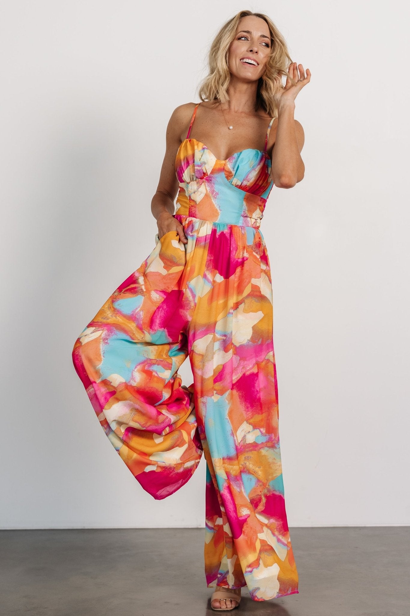 Shea Jumpsuit | Multi Print - Image 6
