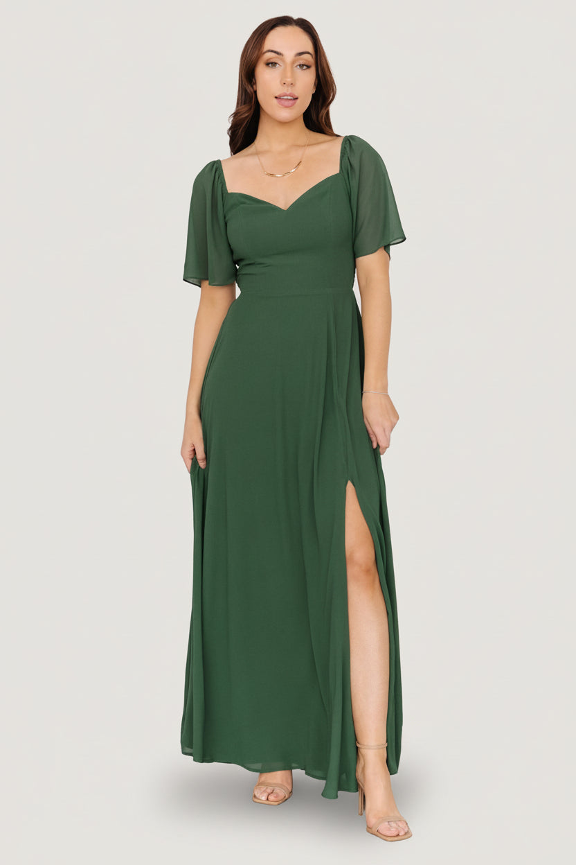 Sierra Sweetheart Maxi Dress | Evergreen - Image 2