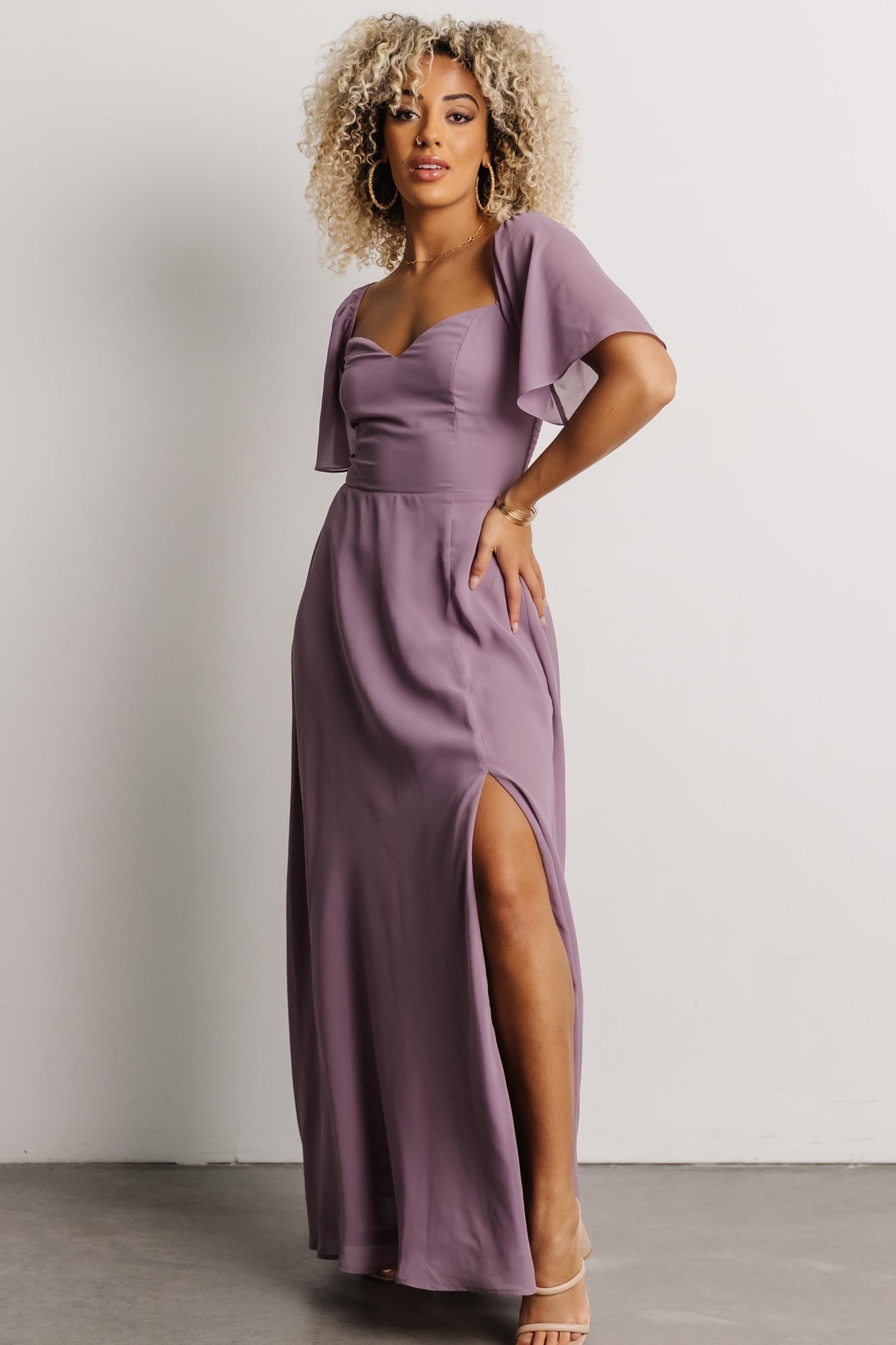 Sierra Sweetheart Maxi Dress | Lilac - Image 4