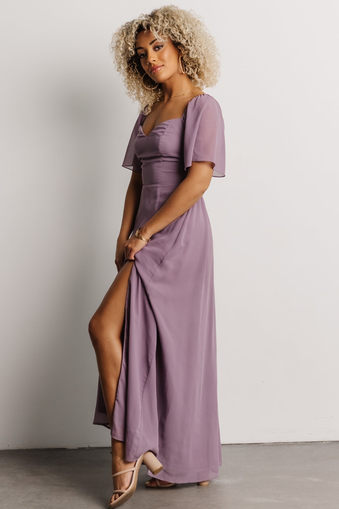 Sierra Sweetheart Maxi Dress | Lilac - Image 5