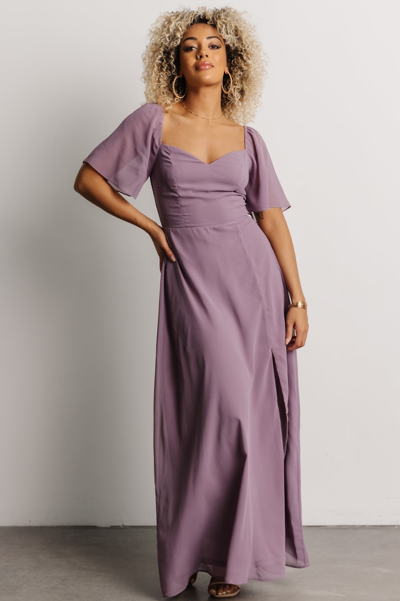 Sierra Sweetheart Maxi Dress | Lilac - Image 2