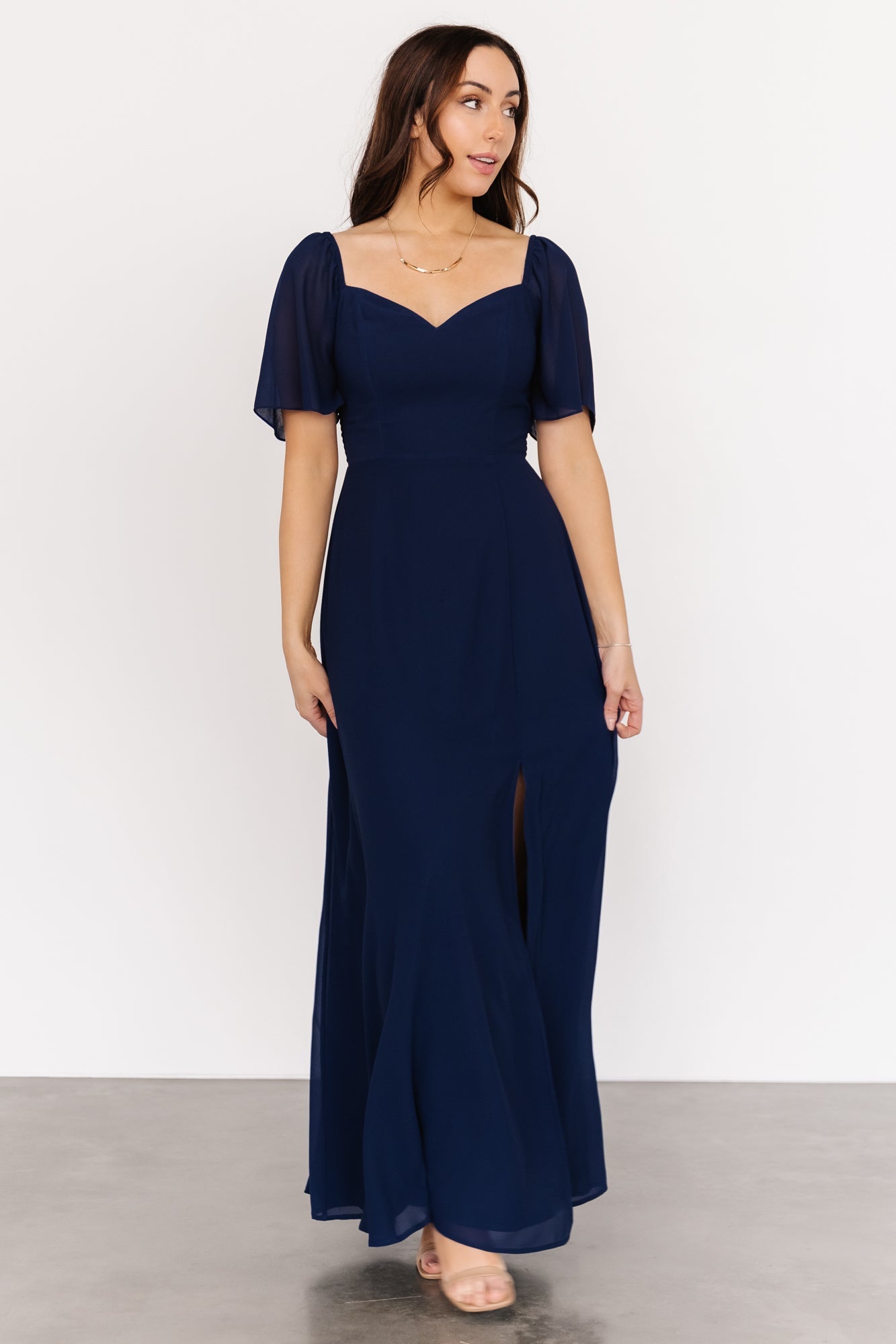 Sierra Sweetheart Maxi Dress | Navy - Image 6