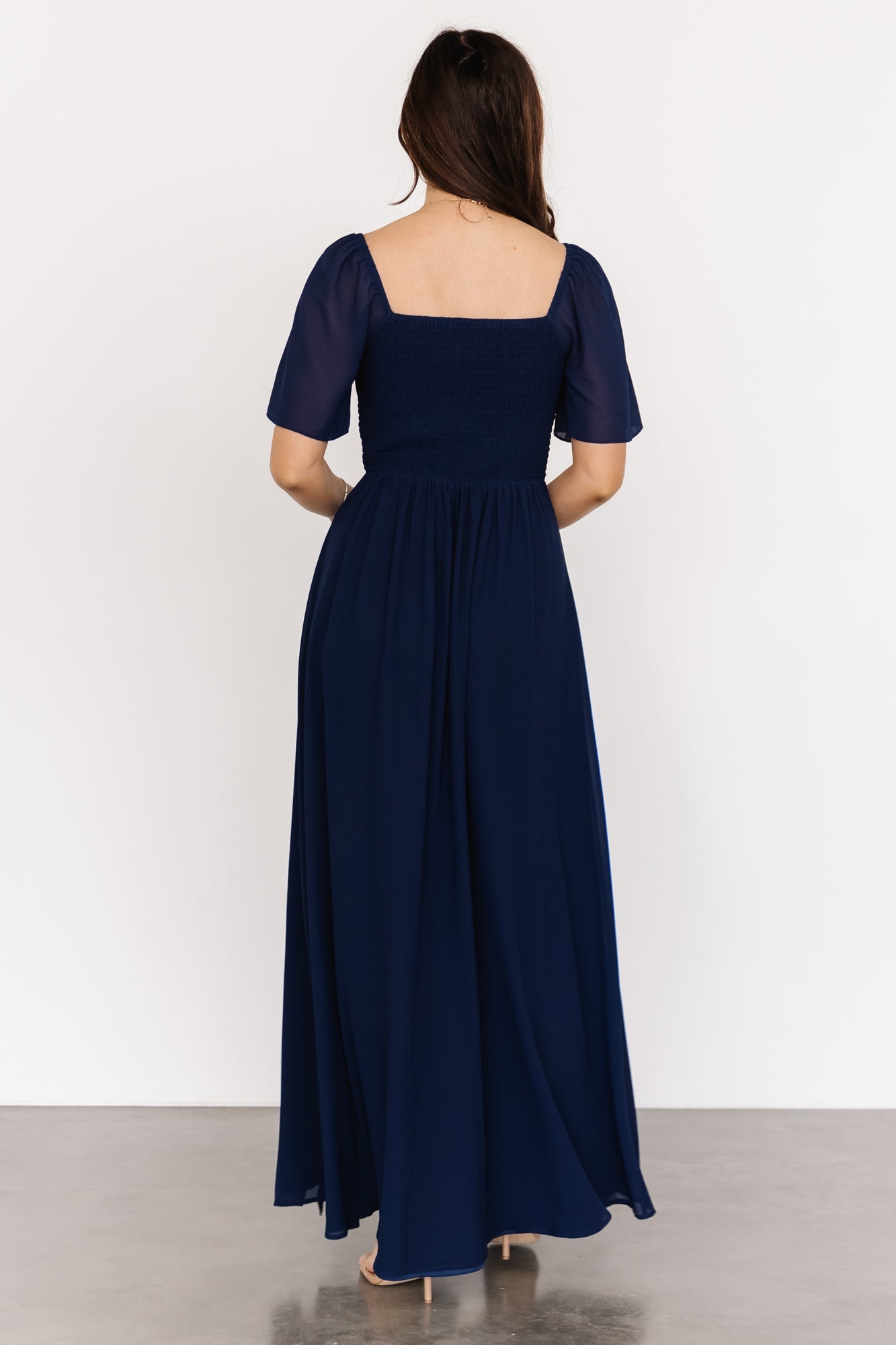 Sierra Sweetheart Maxi Dress | Navy - Image 4
