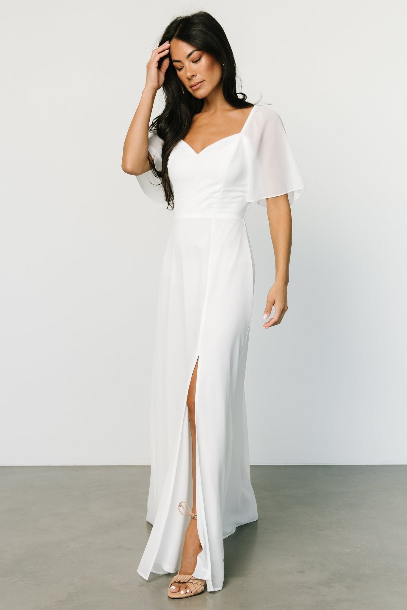Sierra Sweetheart Maxi Dress | White - Image 6
