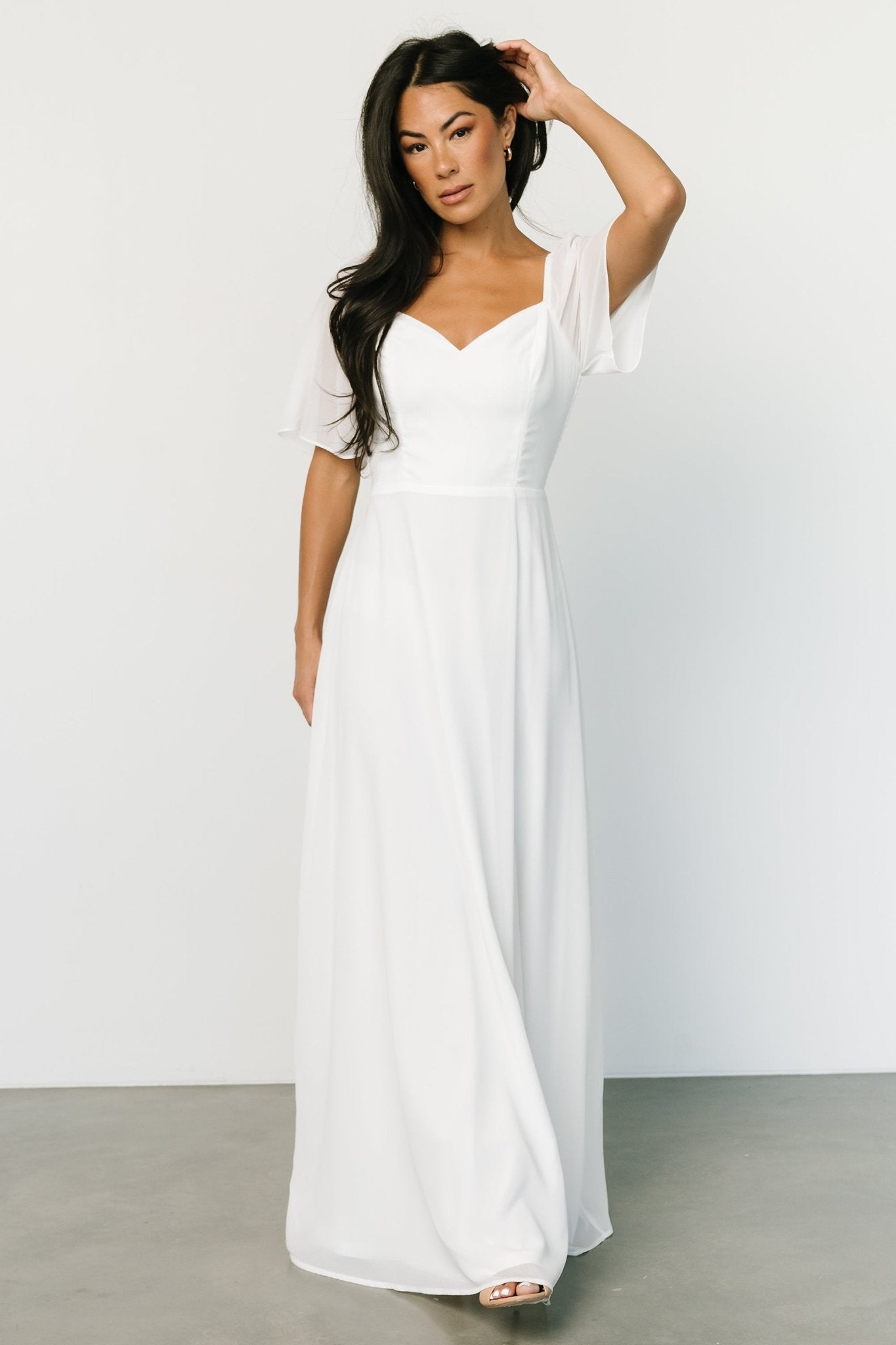 Sierra Sweetheart Maxi Dress | White - Image 2