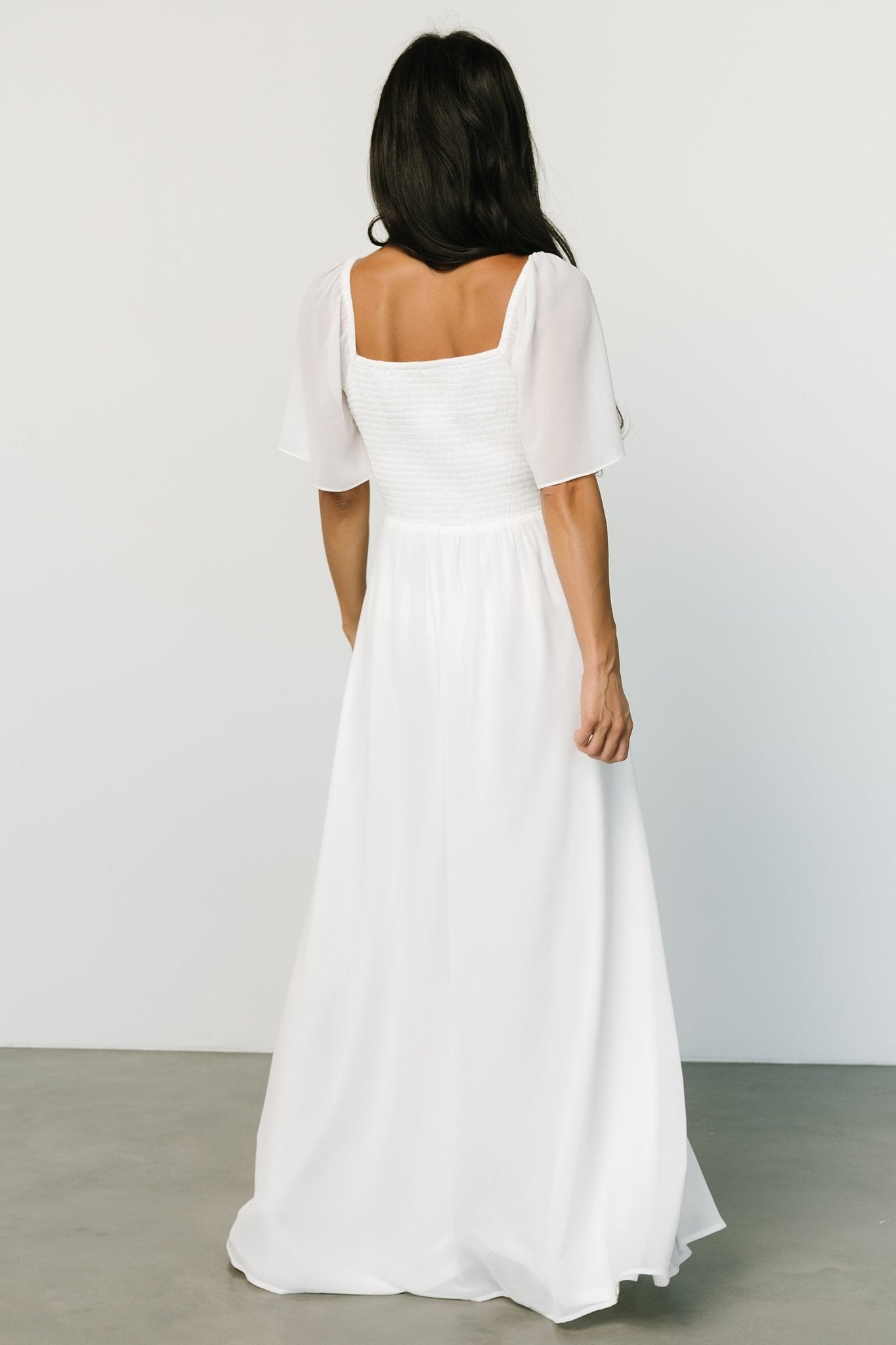 Sierra Sweetheart Maxi Dress | White - Image 4