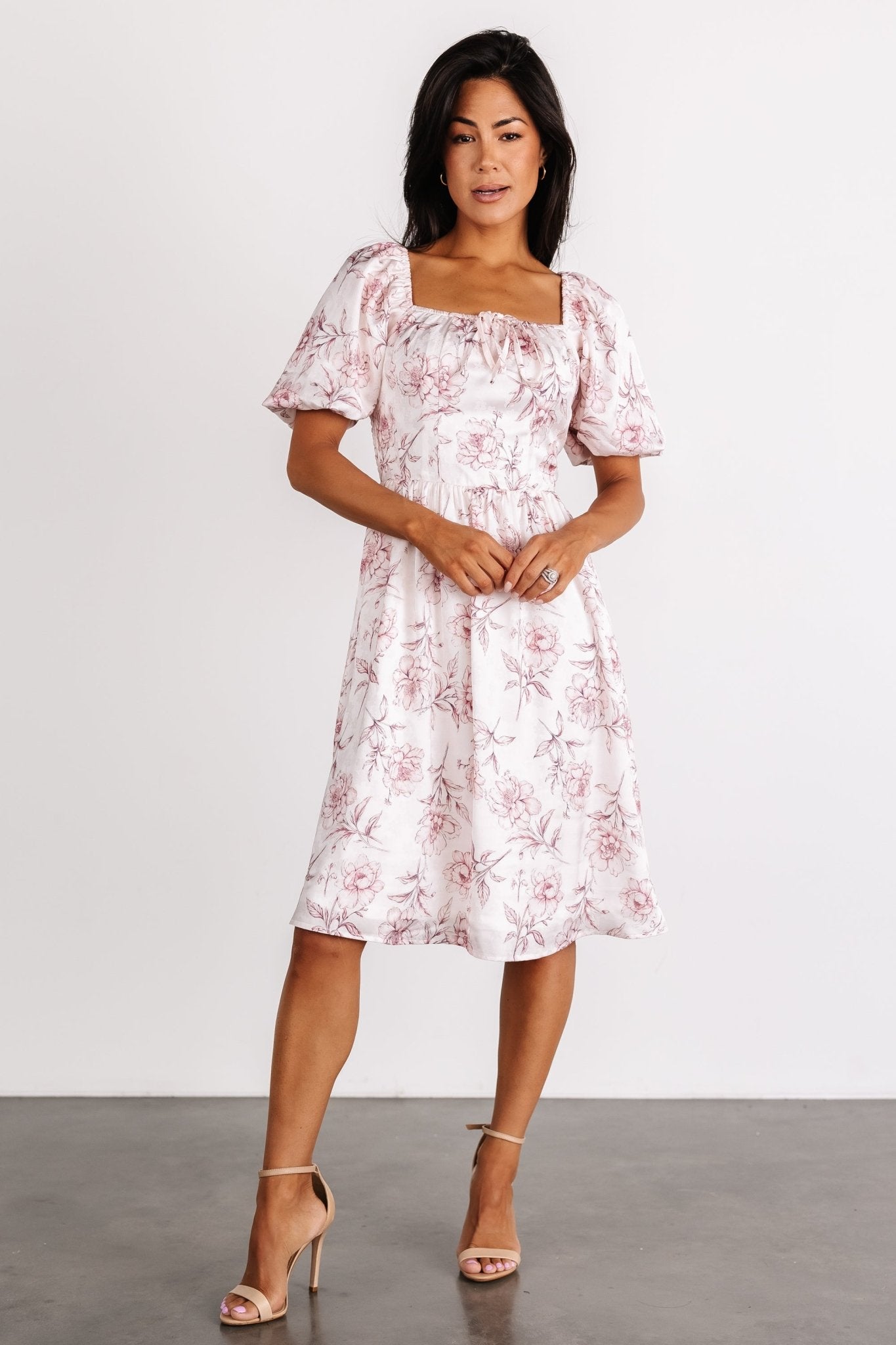 Sonnet Short Dress | Blush Floral - Image 5