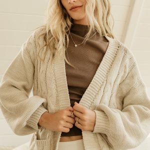 Spencer Chunky Knit Cardigan | Oatmeal