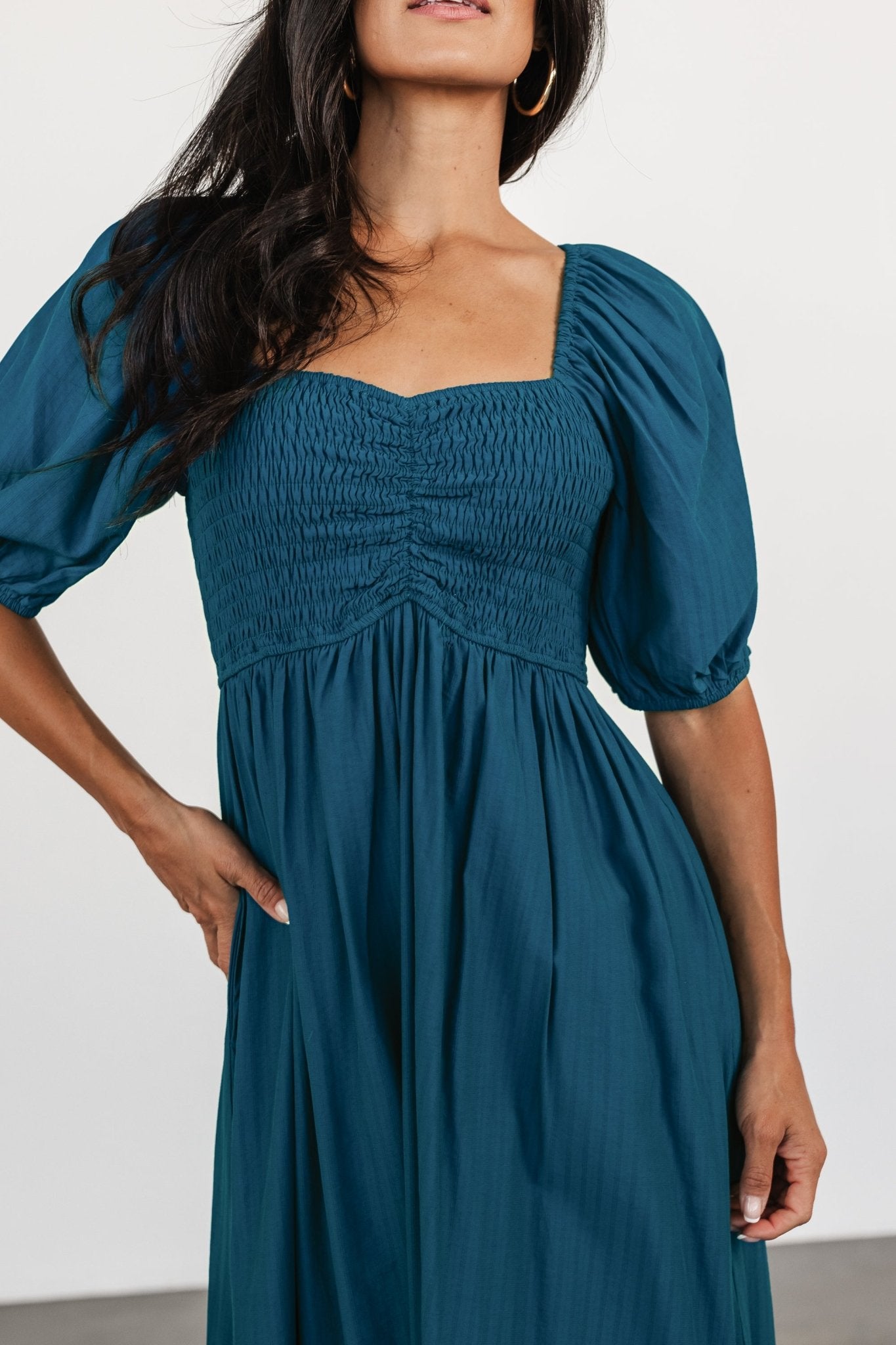 Stefania Midi Dress | Mediterranean Blue - Image 2