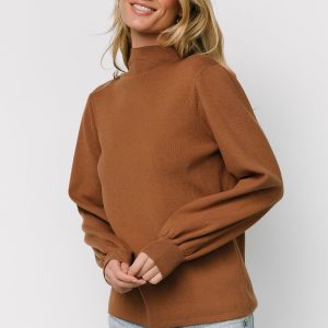 Sutton Sweater Top | Brown
